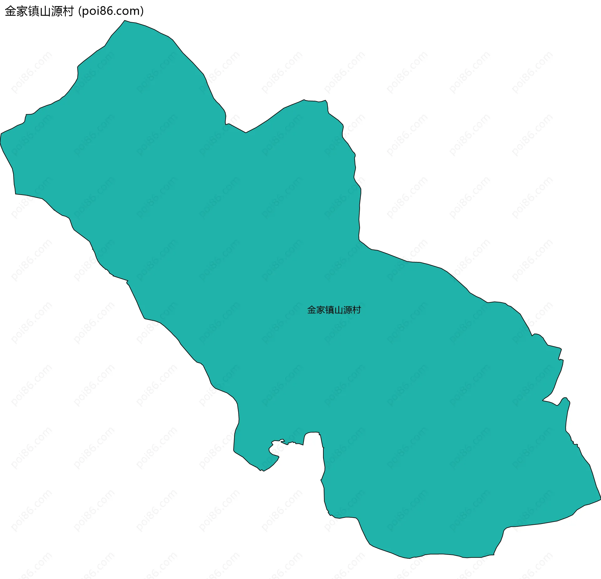 金家镇山源村边界地图