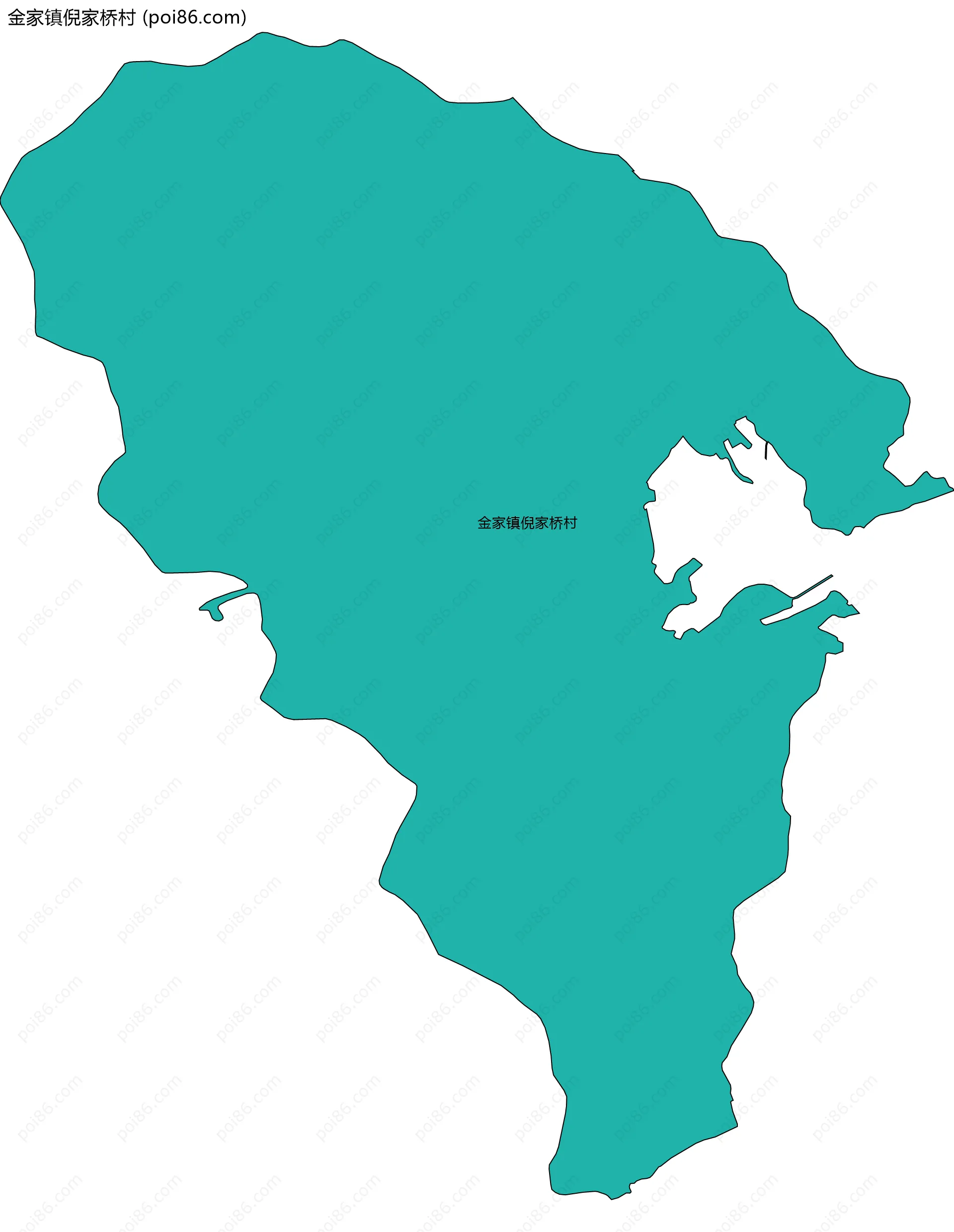 金家镇倪家桥村边界地图