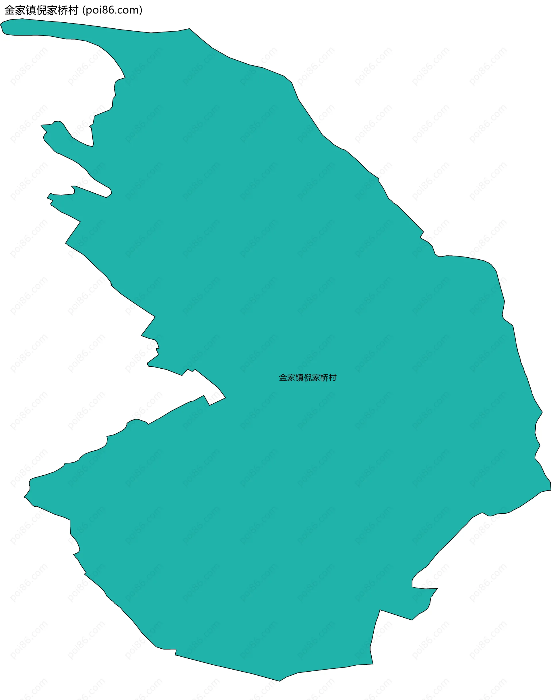 金家镇倪家桥村边界地图