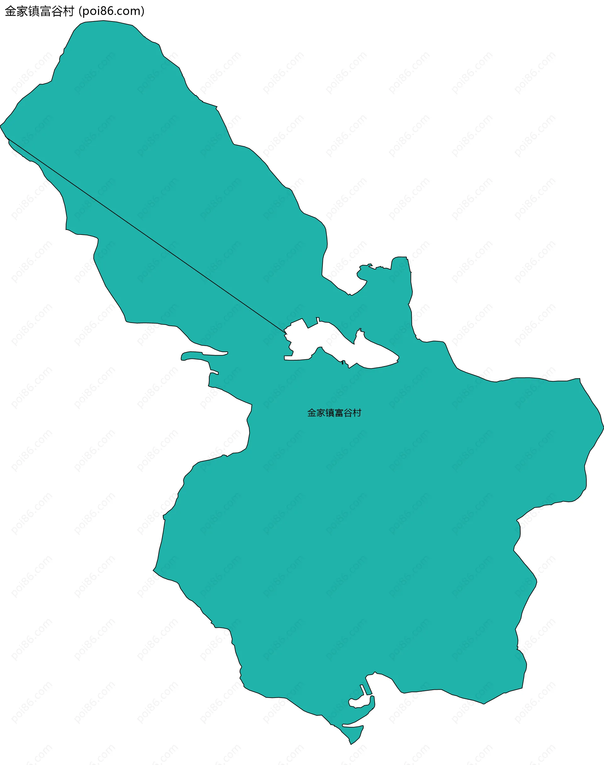 金家镇富谷村边界地图