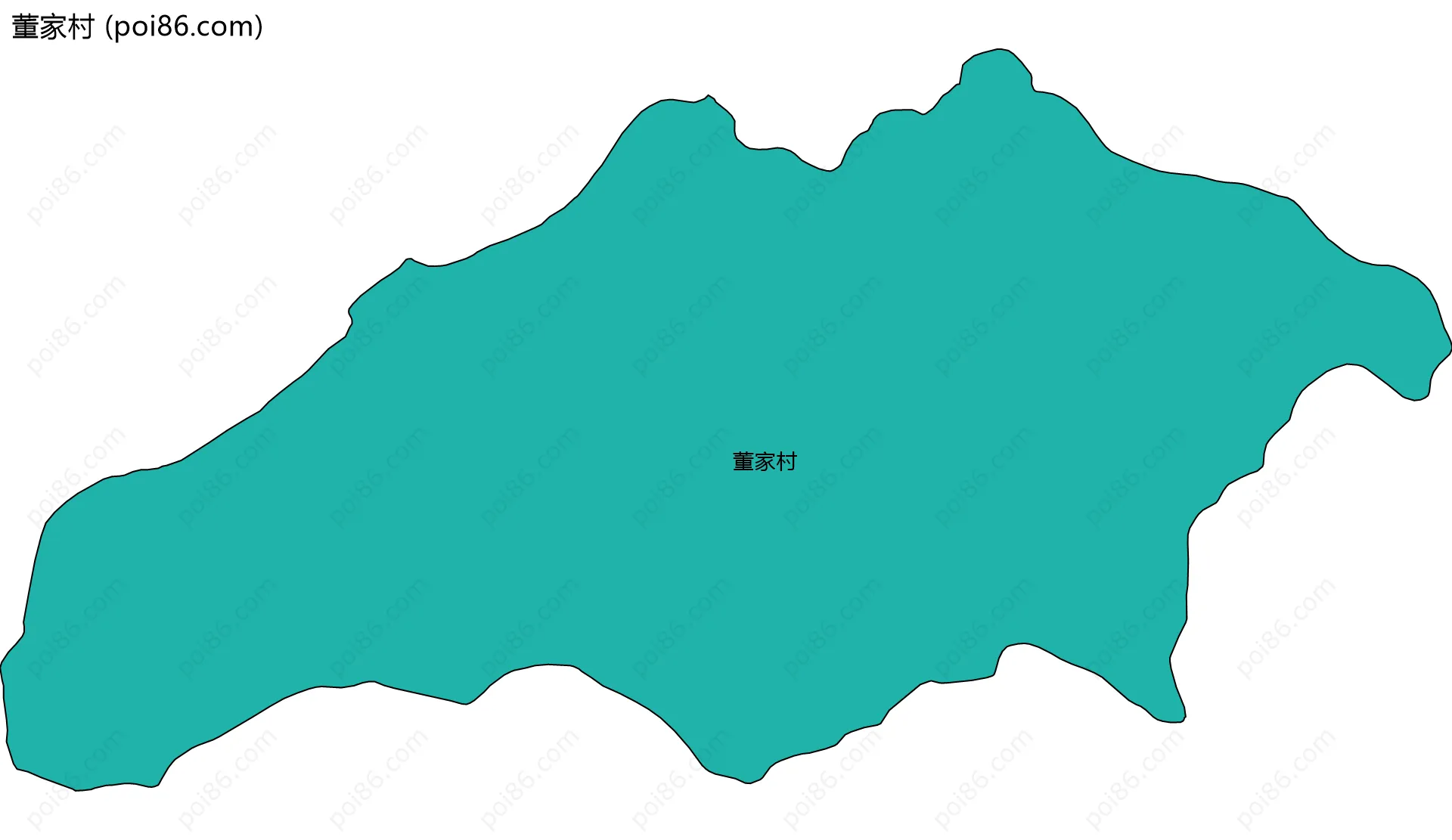 董家村边界地图