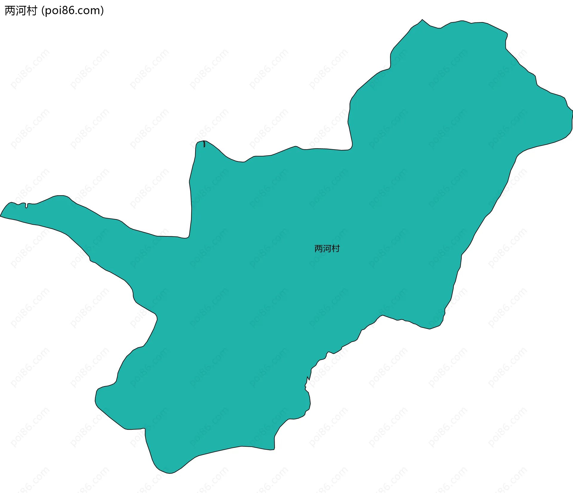 两河村边界地图