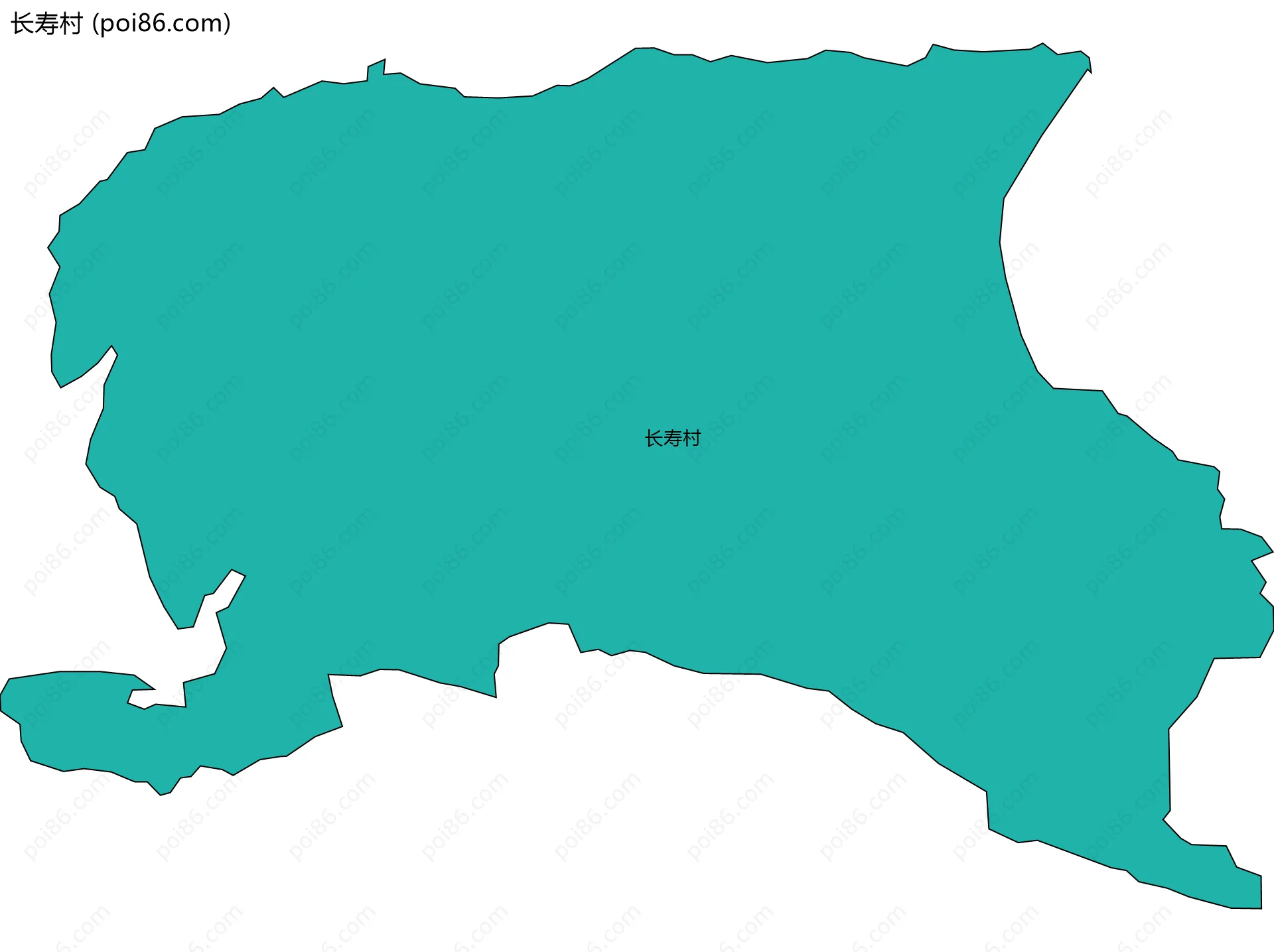 长寿村边界地图