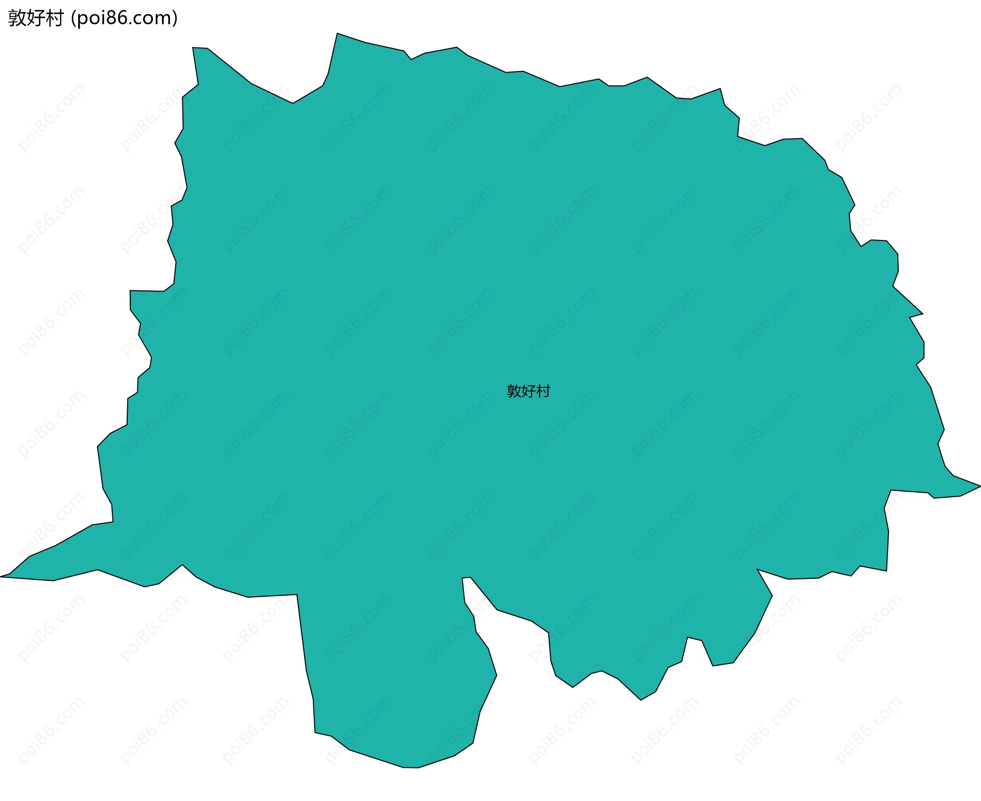 敦好村边界地图
