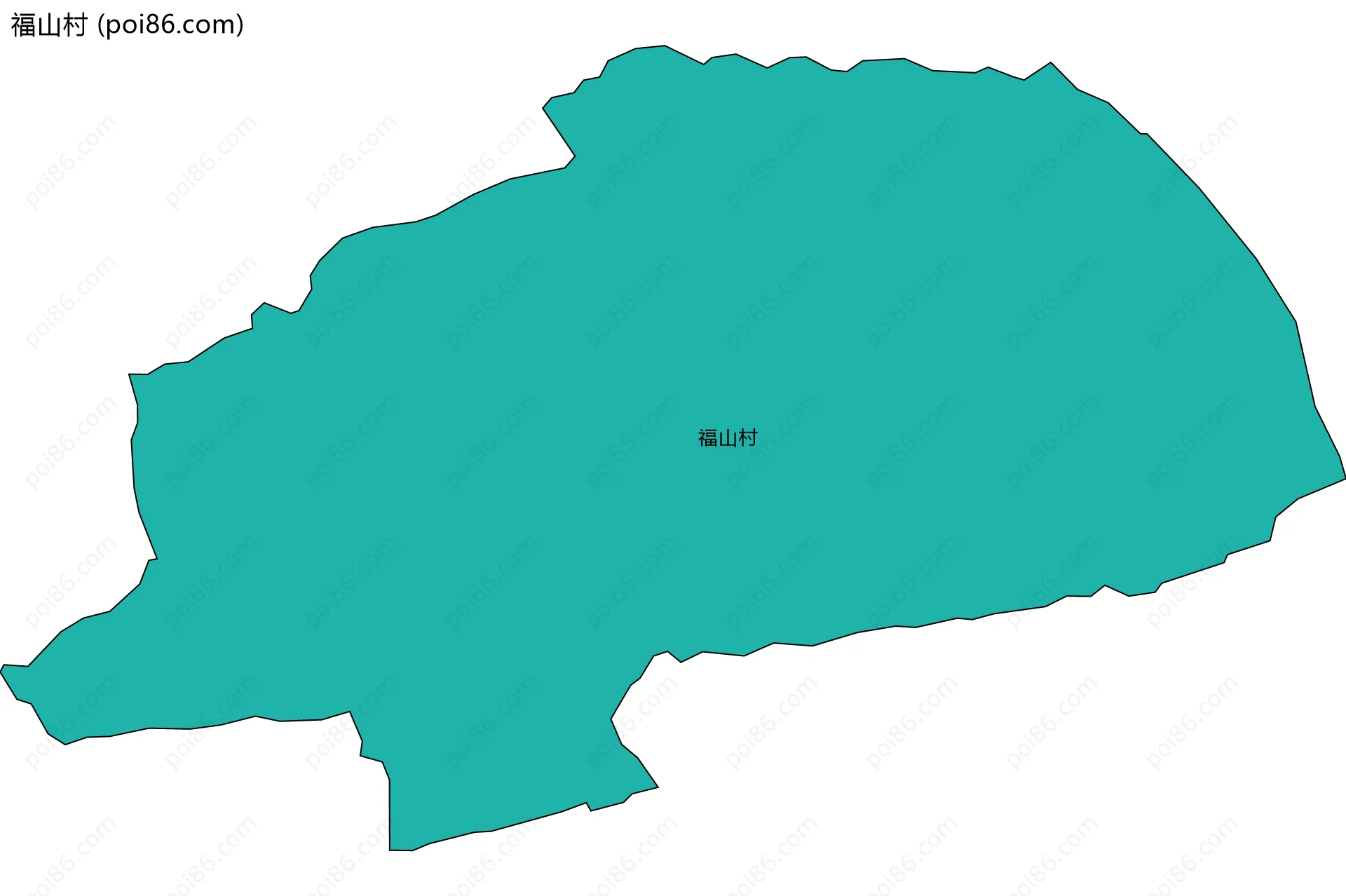 福山村边界地图