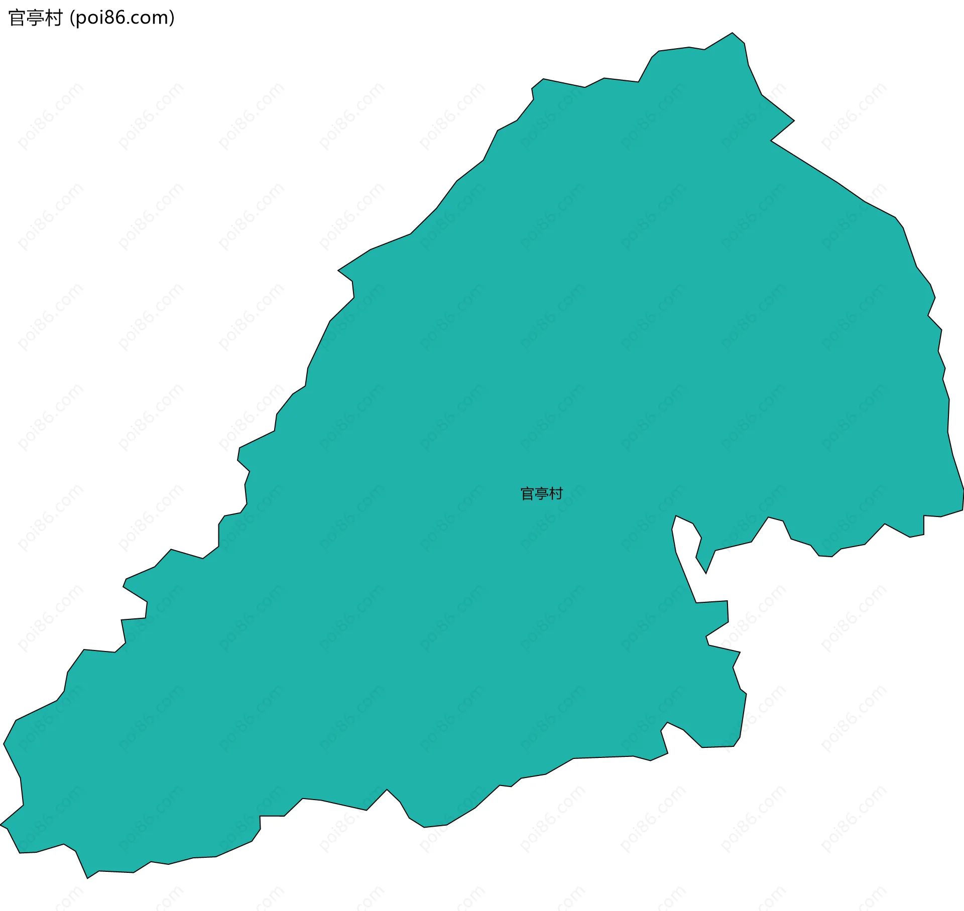 官亭村边界地图