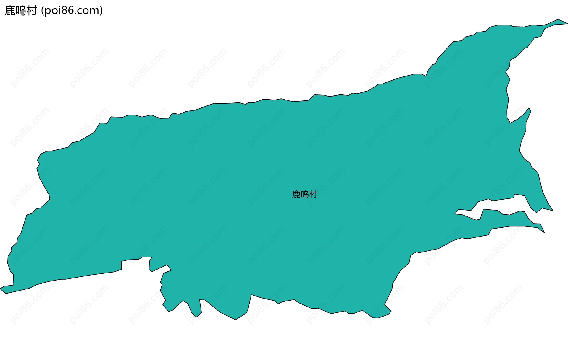 鹿呜村边界地图