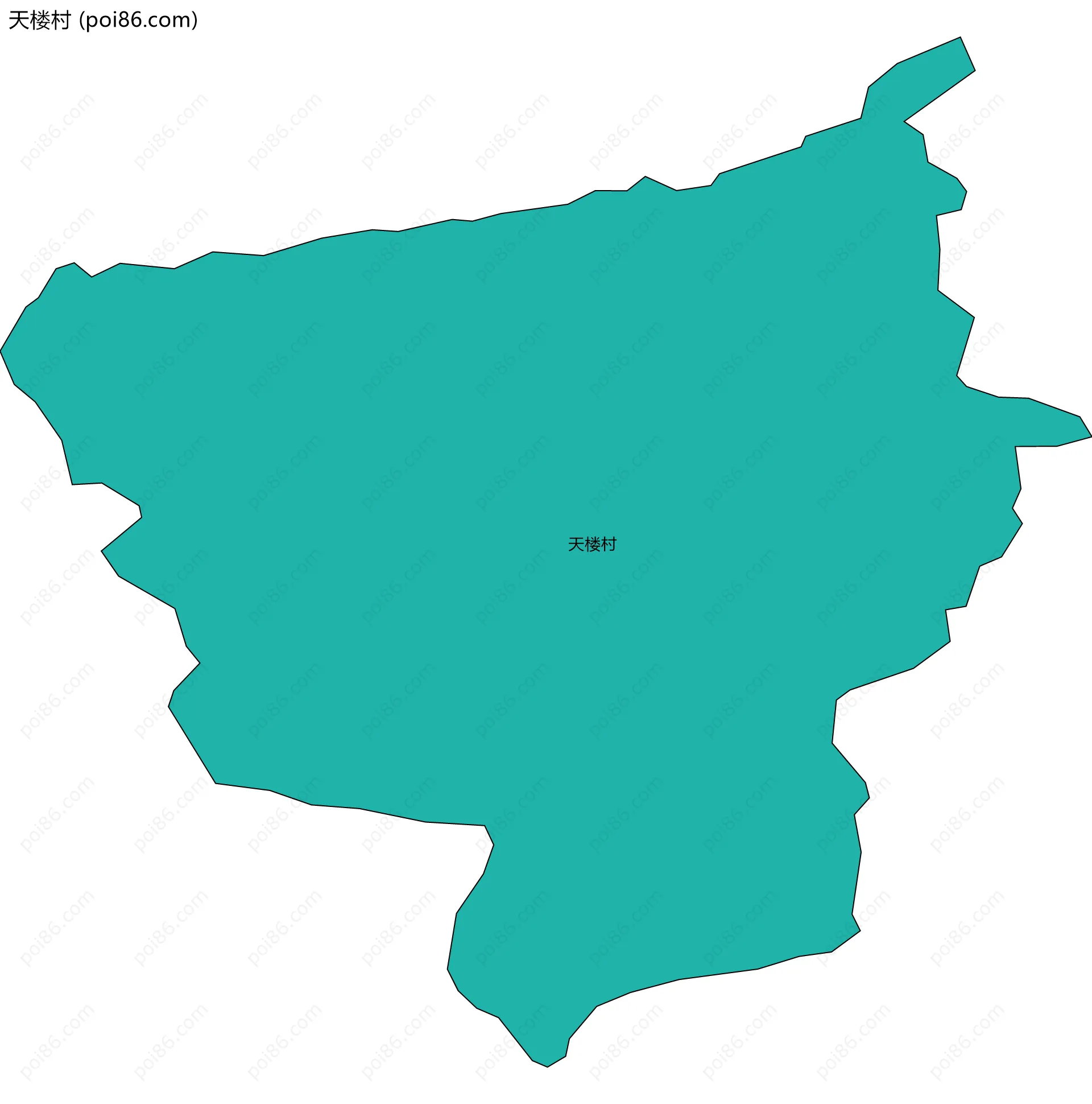 天楼村边界地图