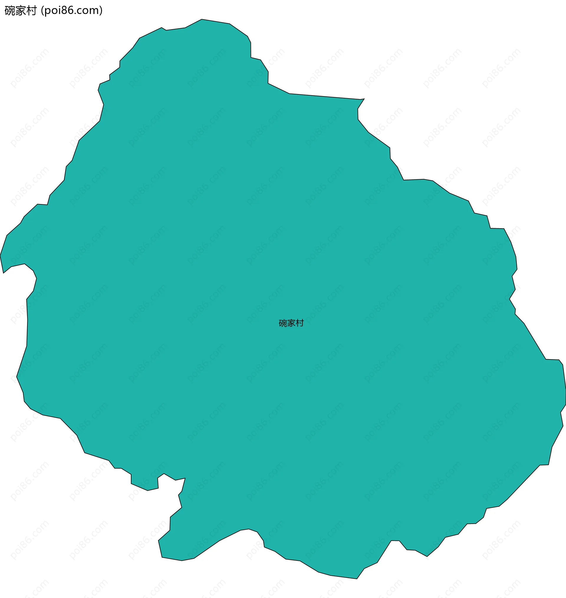 碗家村边界地图