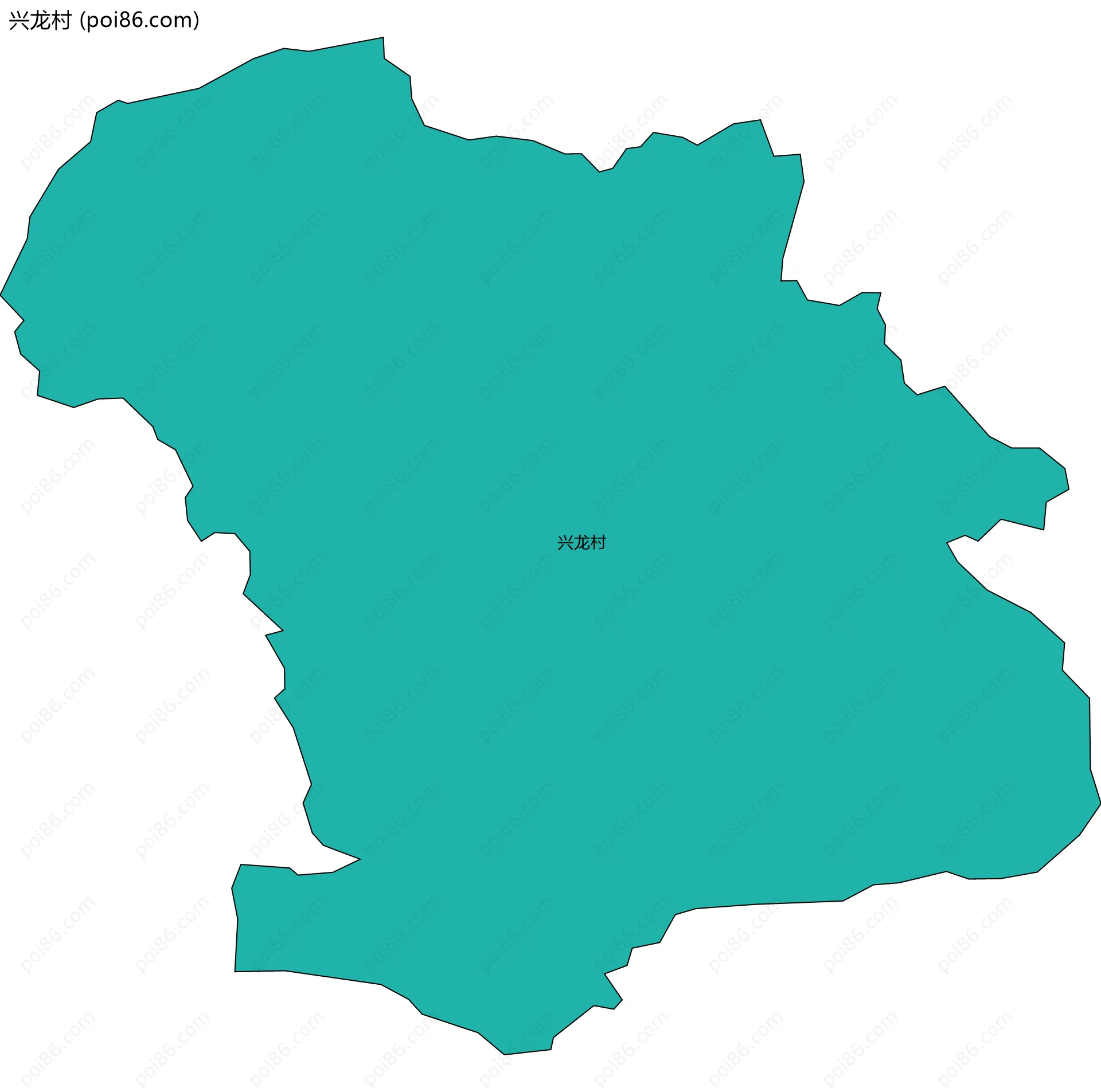 兴龙村边界地图