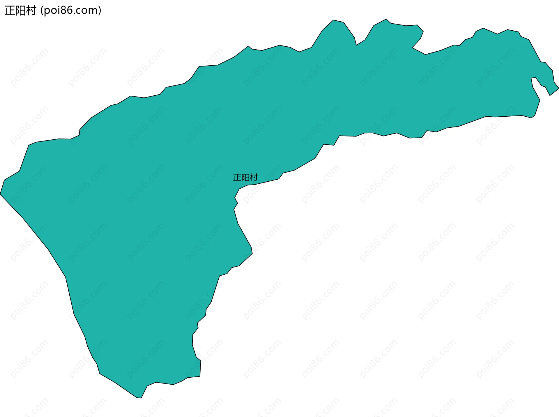 正阳村边界地图