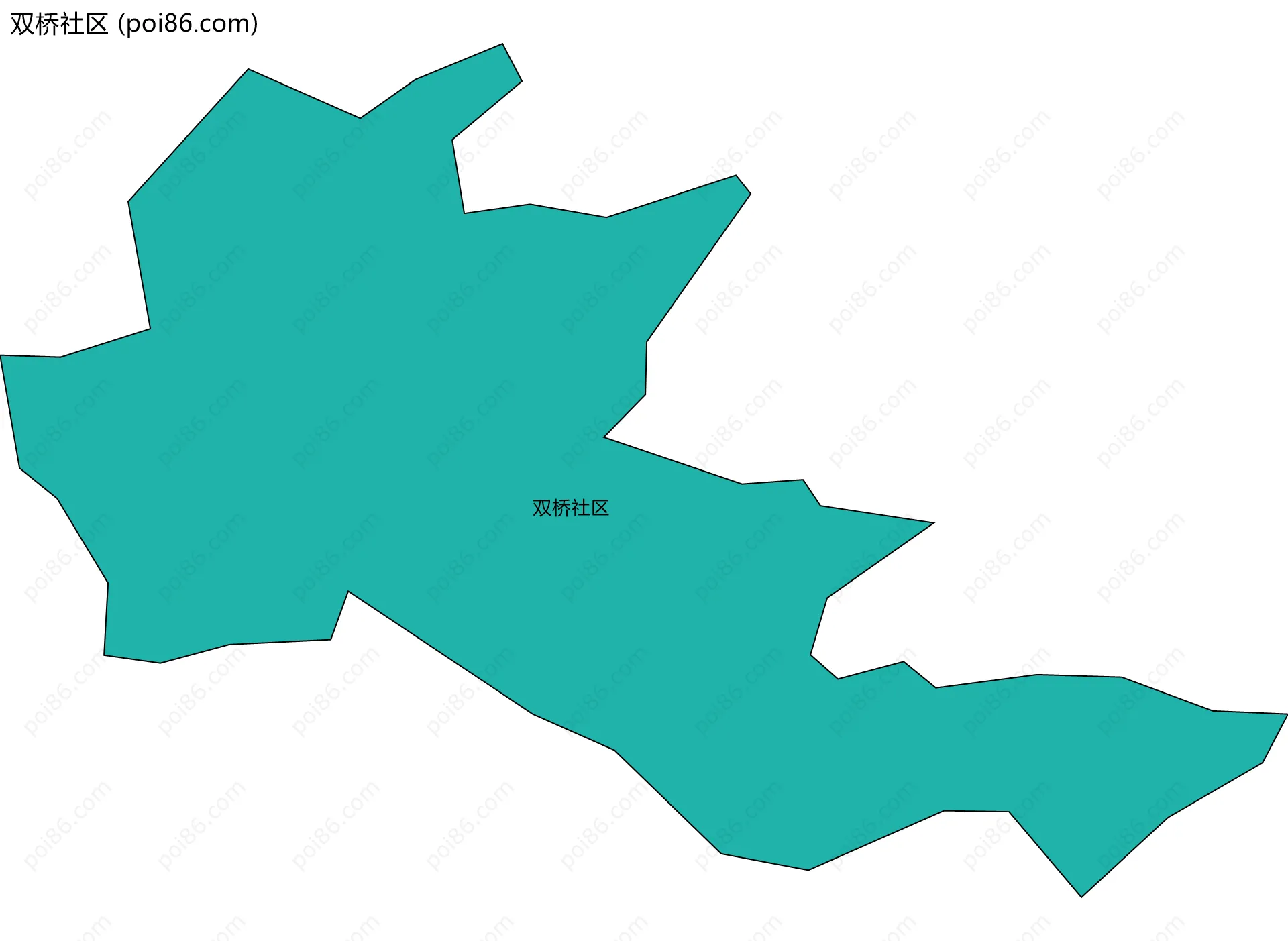 双桥社区边界地图