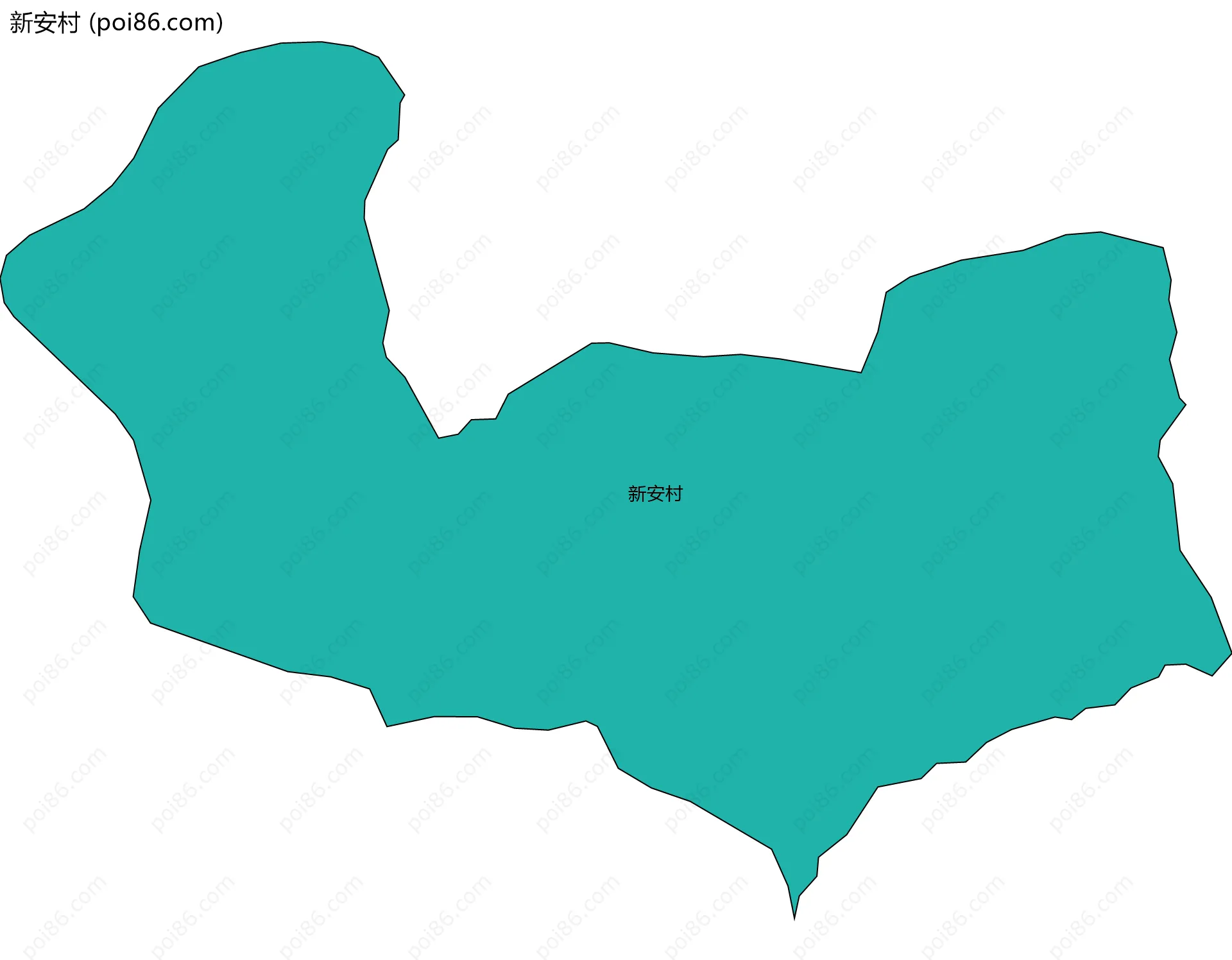 新安村边界地图