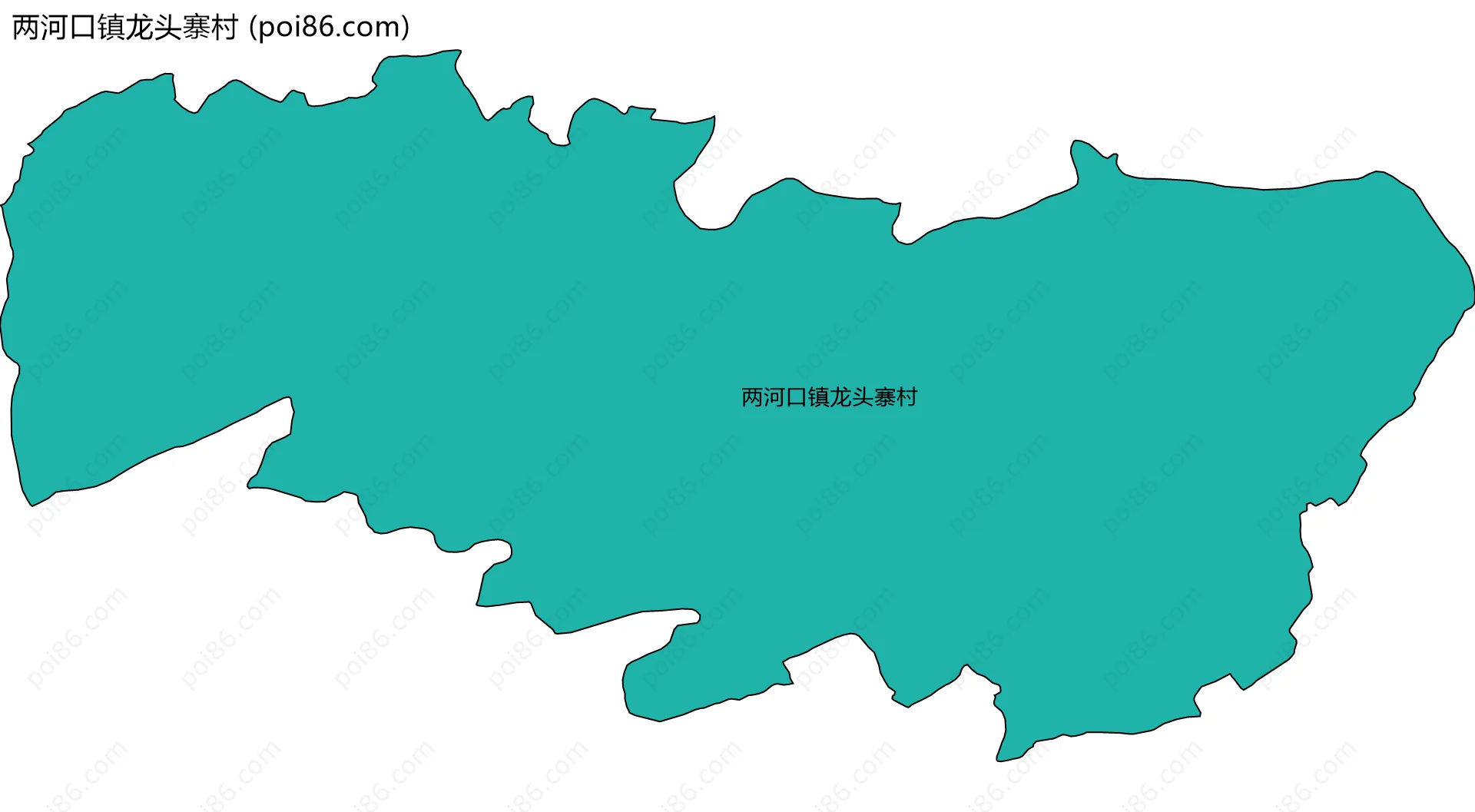 两河口镇龙头寨村边界地图