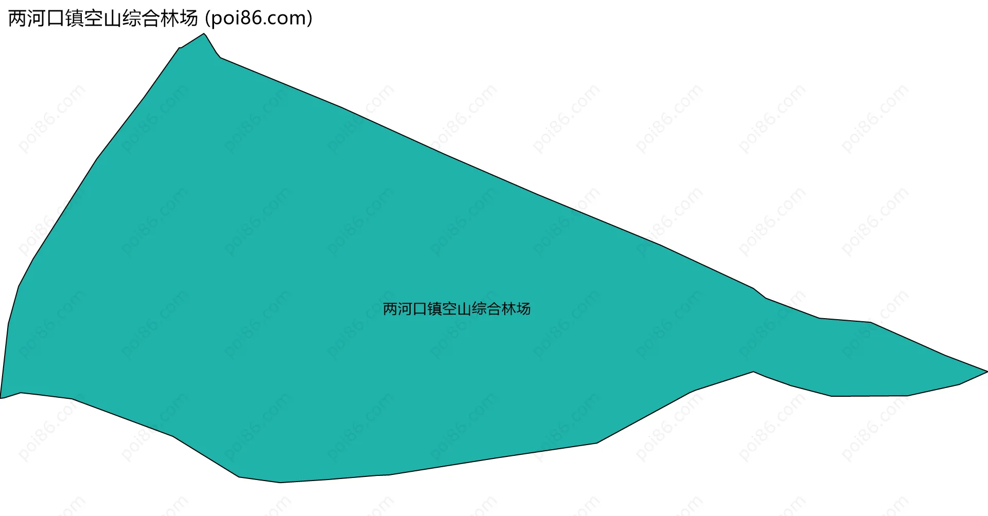 两河口镇空山综合林场边界地图