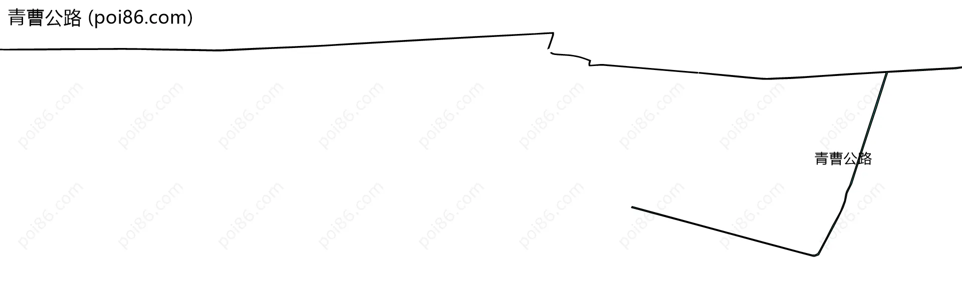 青曹公路边界地图(五级行政区划)