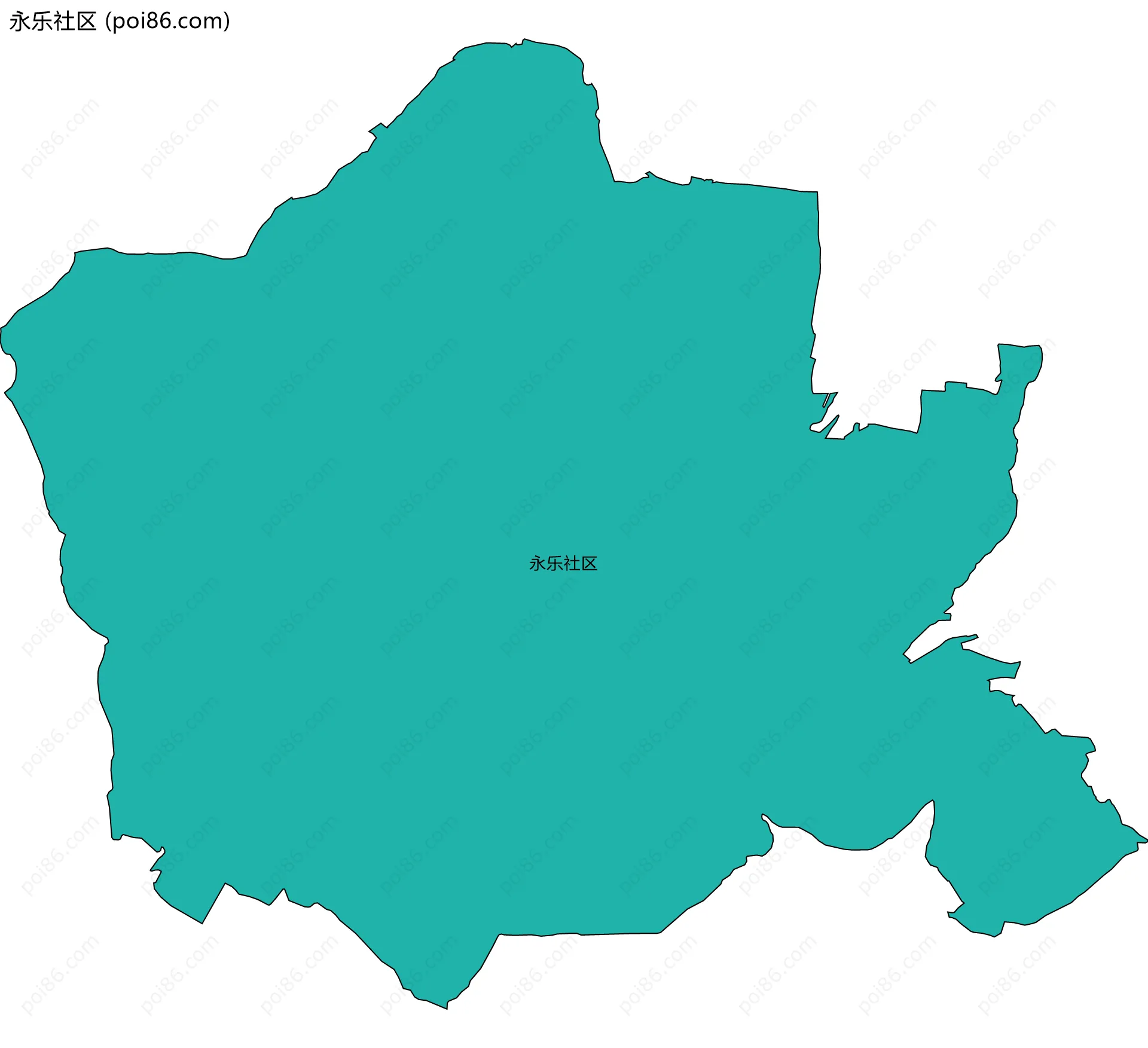 永乐社区边界地图