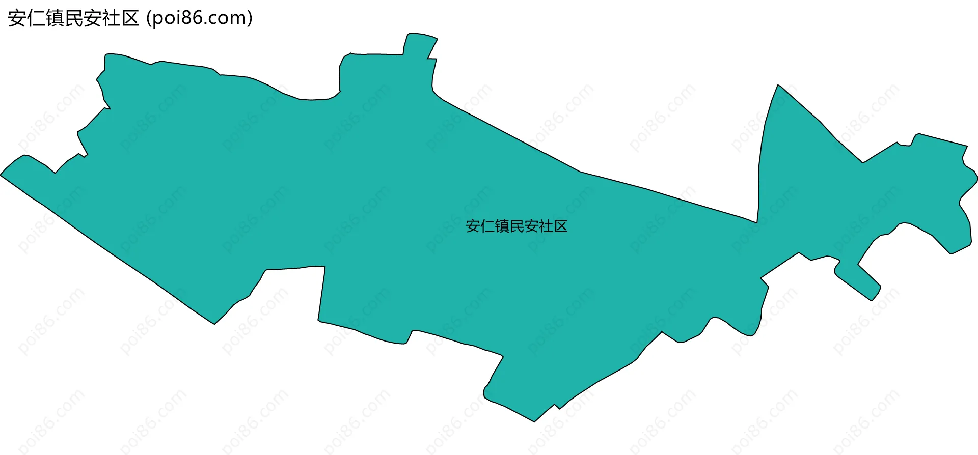 安仁镇民安社区边界地图