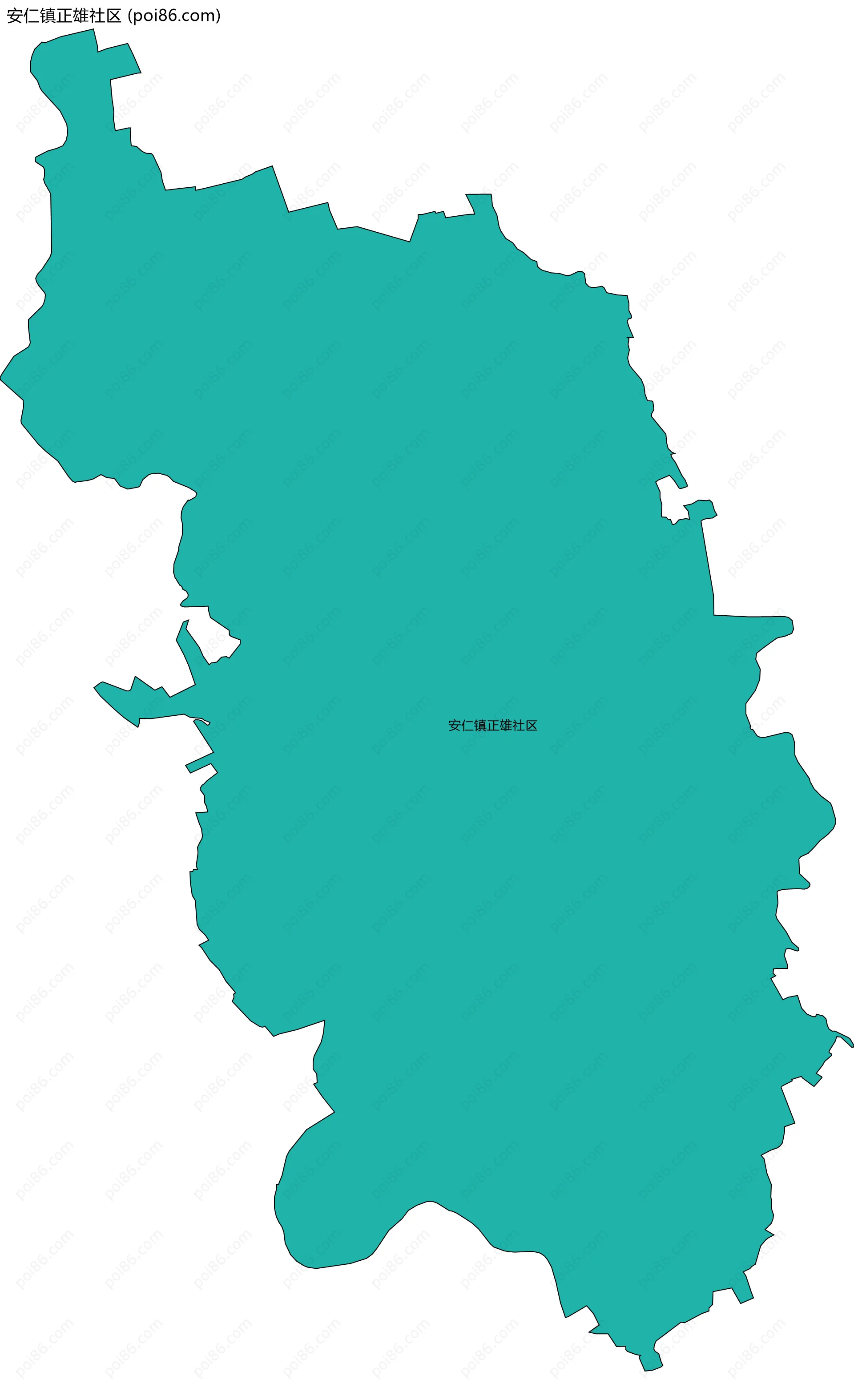 安仁镇正雄社区边界地图