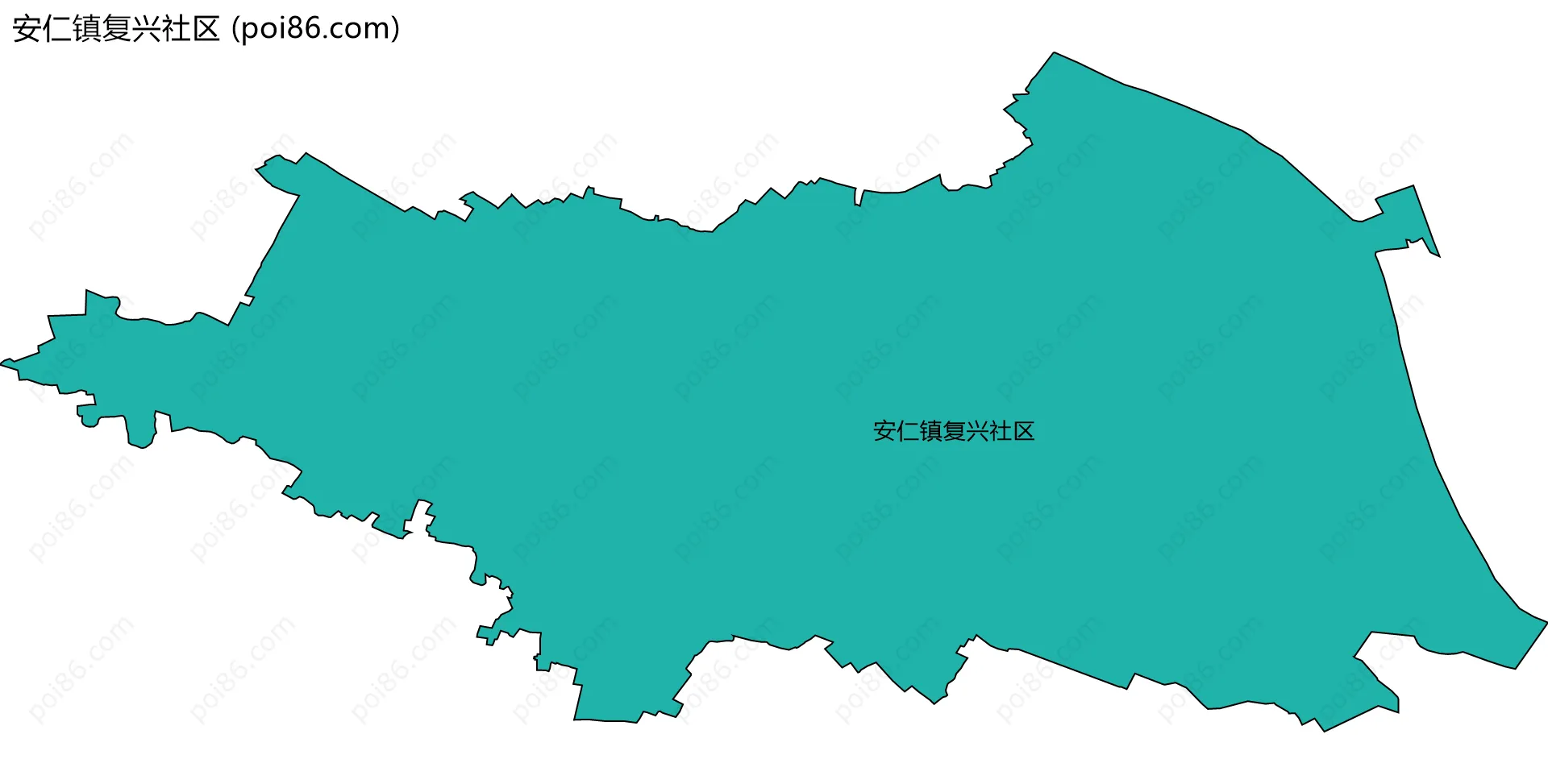 安仁镇复兴社区边界地图