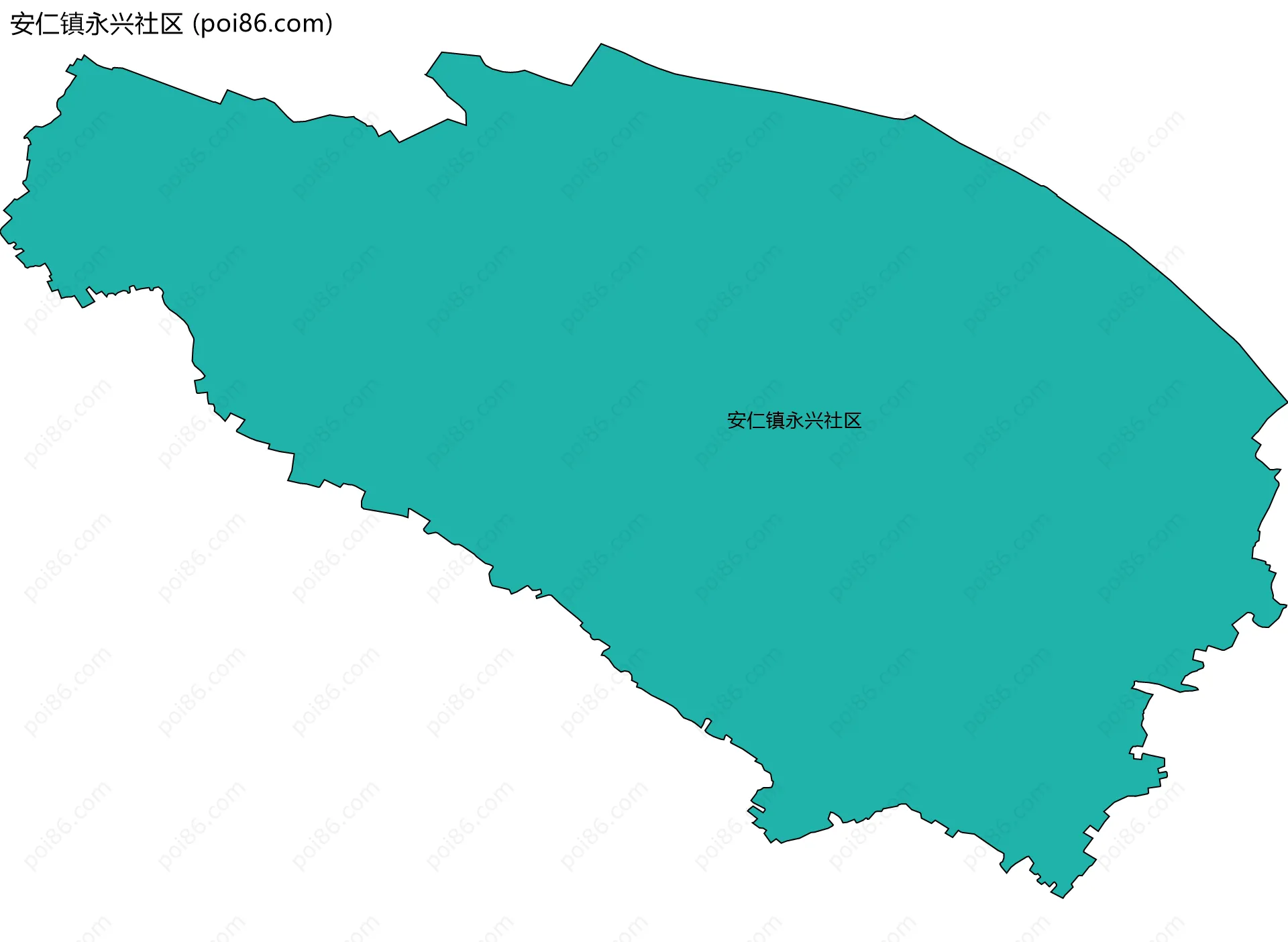 安仁镇永兴社区边界地图