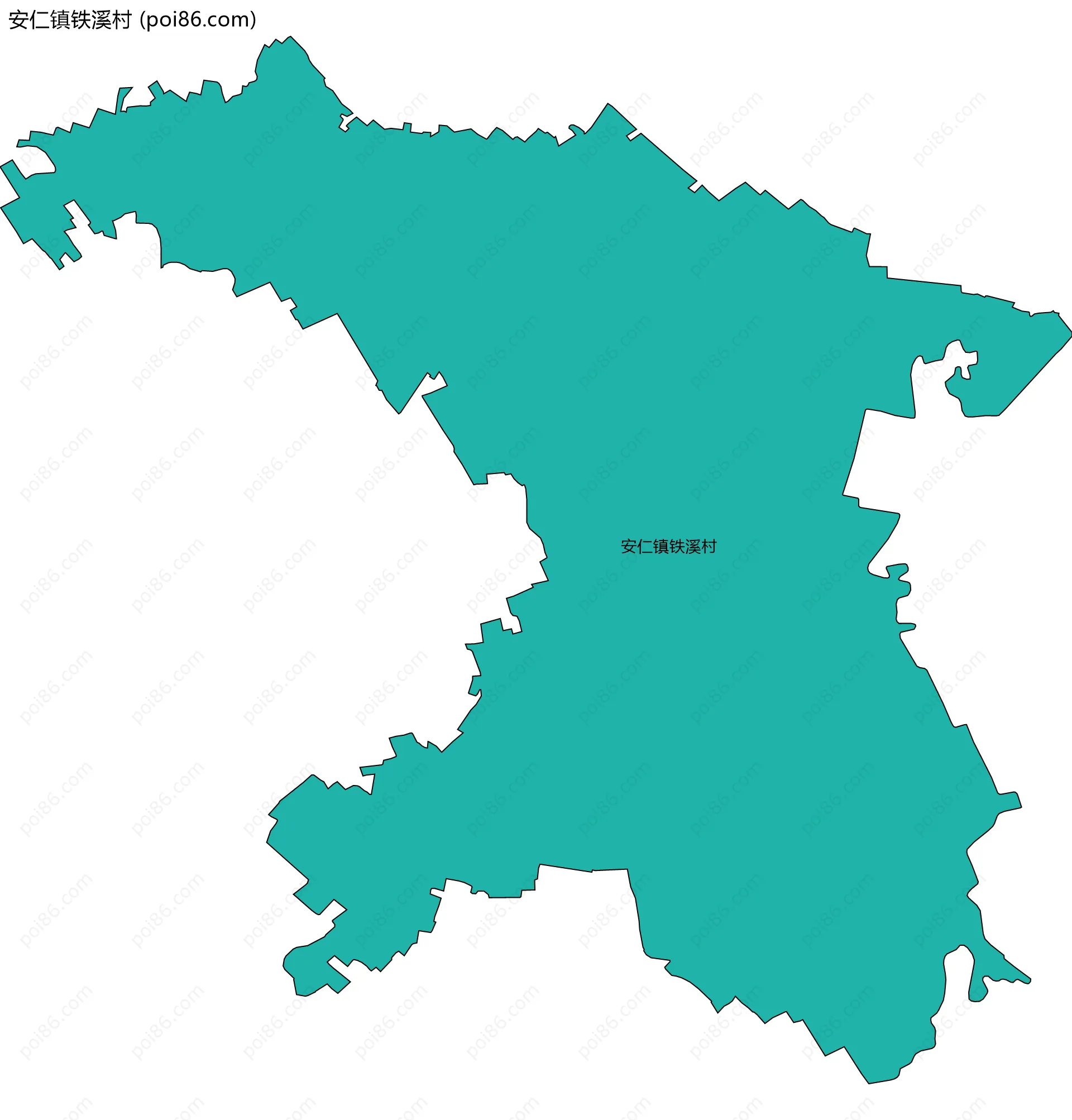 安仁镇铁溪村边界地图