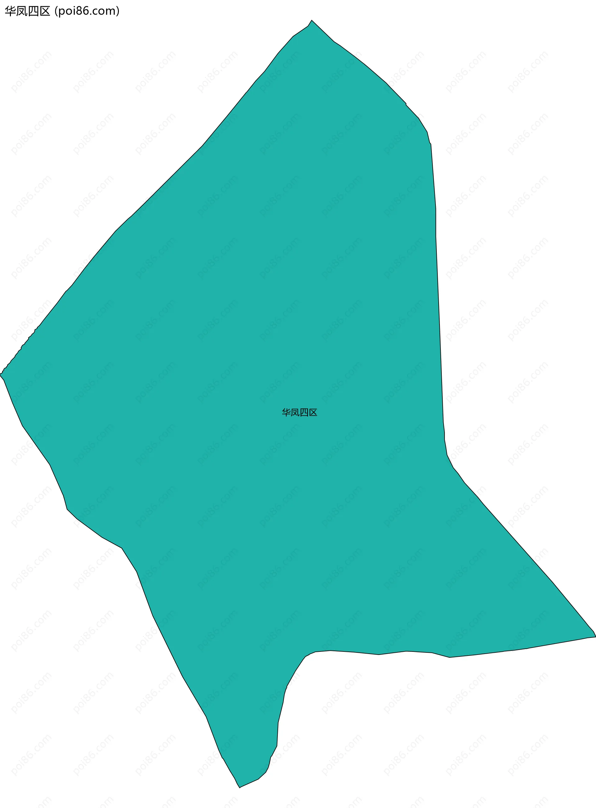 华凤四区边界地图