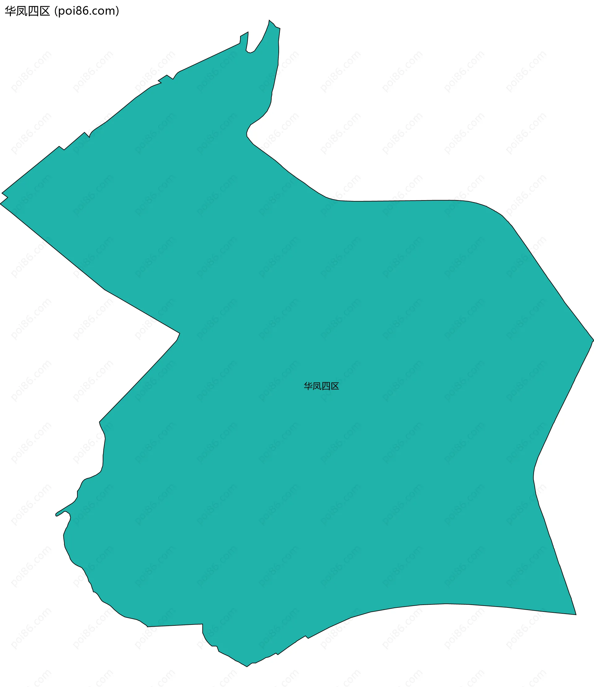 华凤四区边界地图