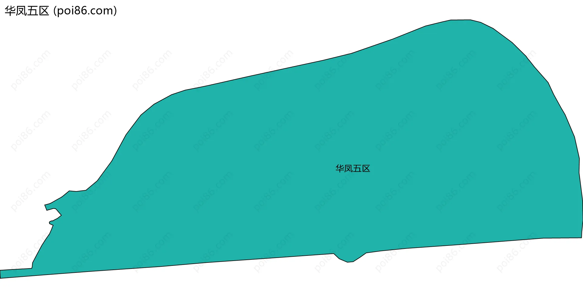 华凤五区边界地图