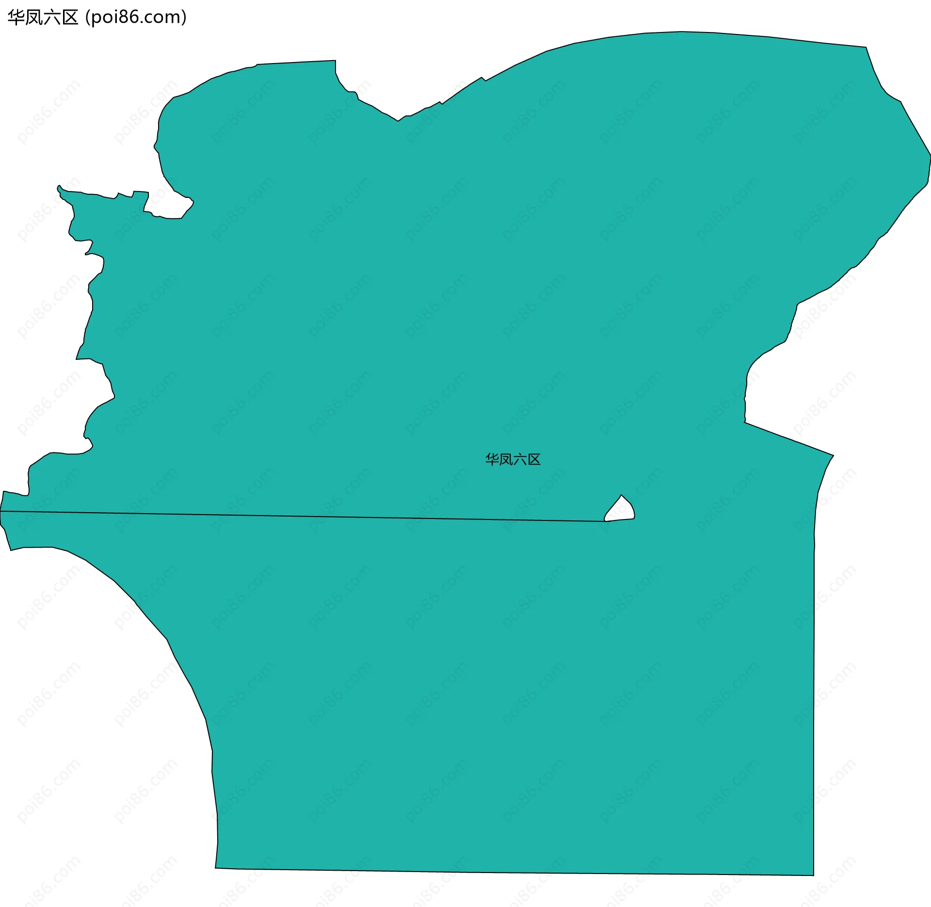 华凤六区边界地图