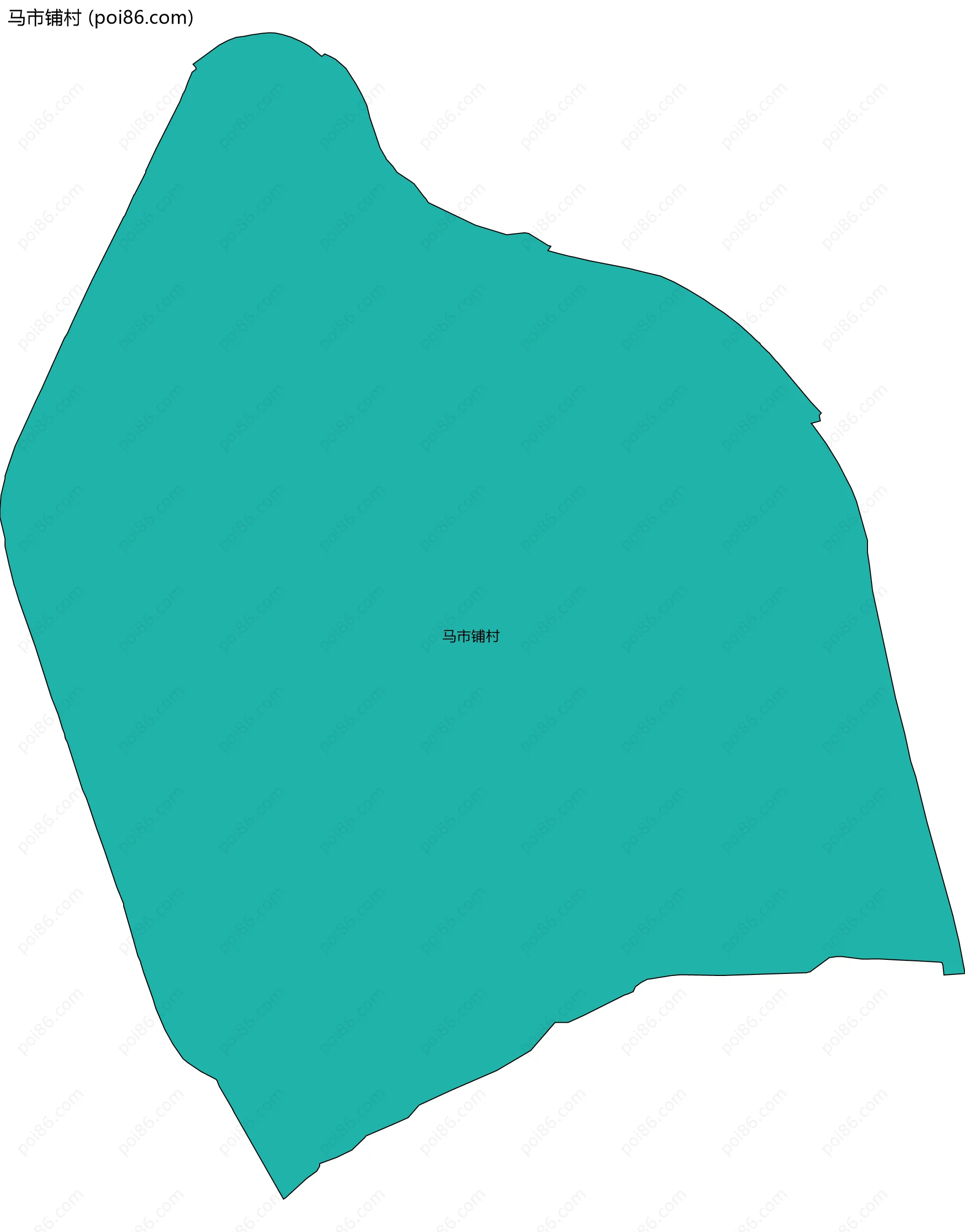 马市铺村边界地图