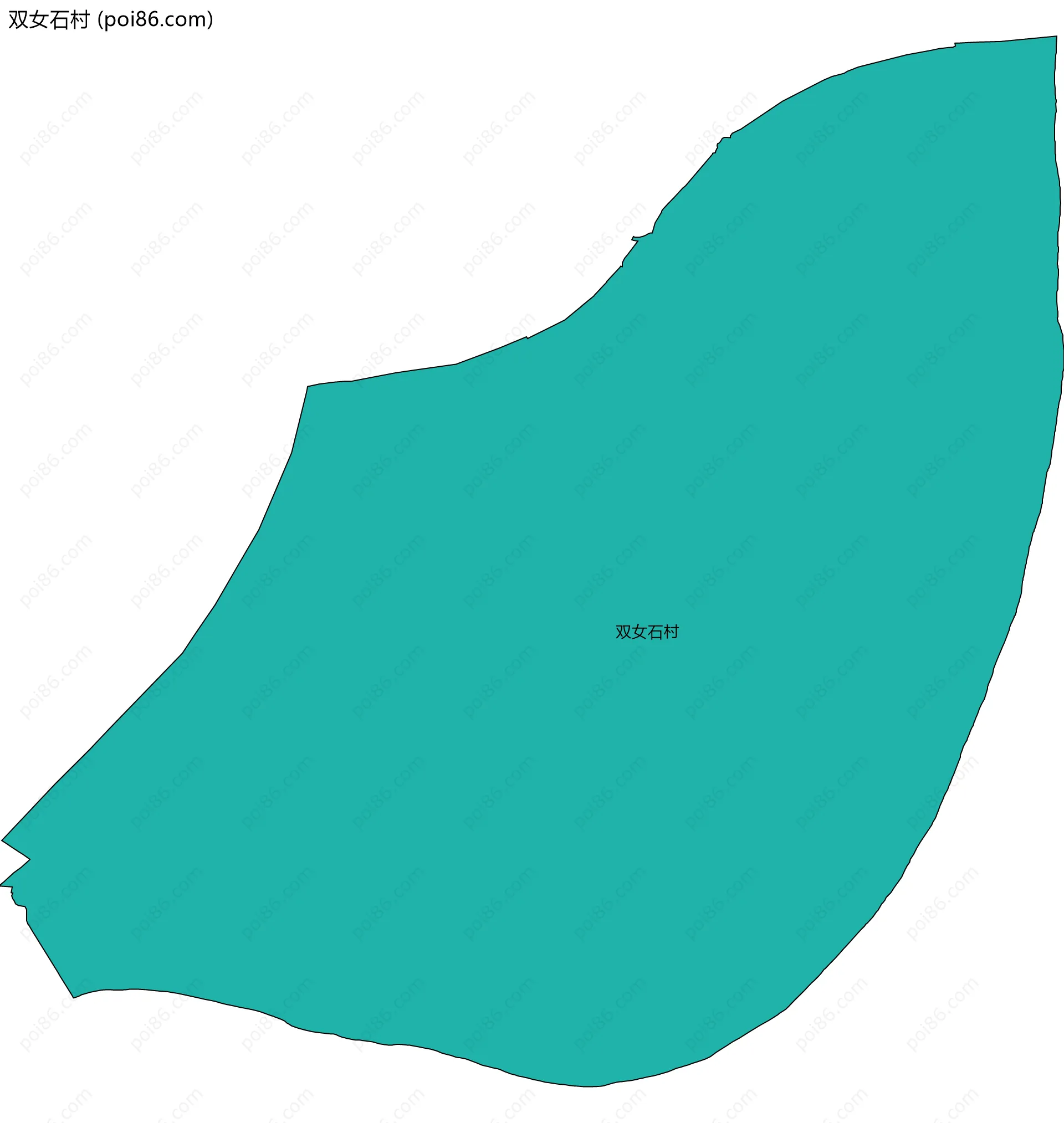 双女石村边界地图
