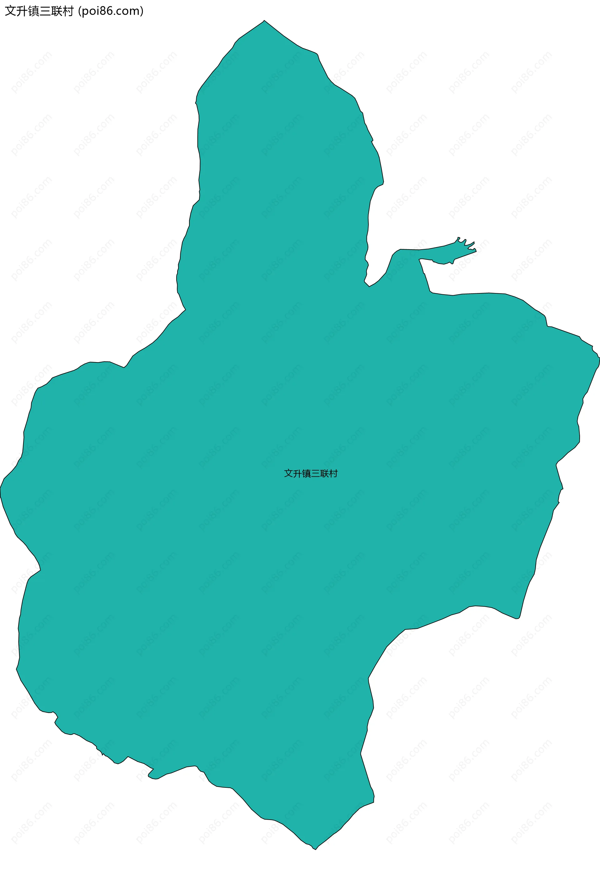 文升镇三联村边界地图