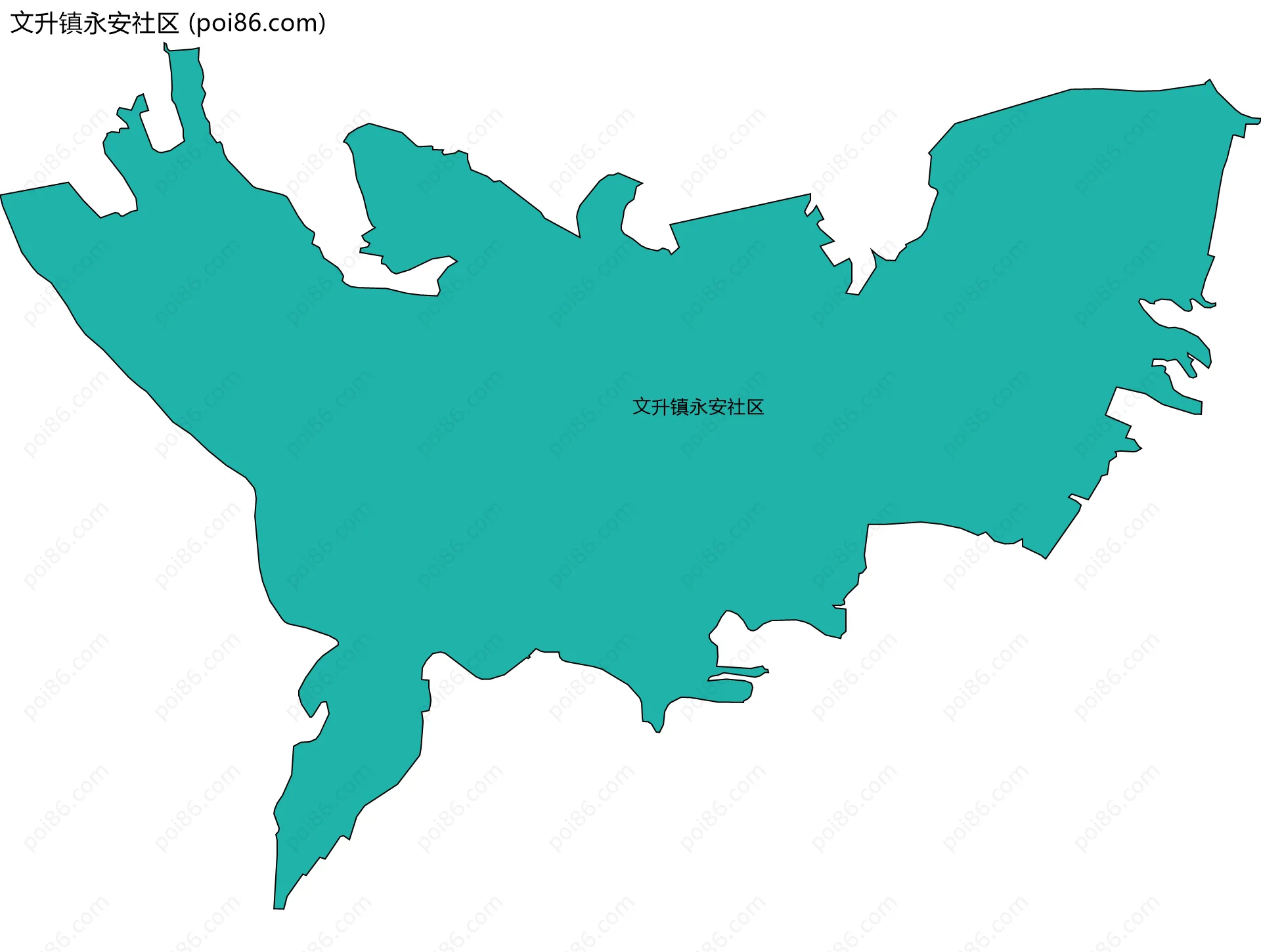 文升镇永安社区边界地图