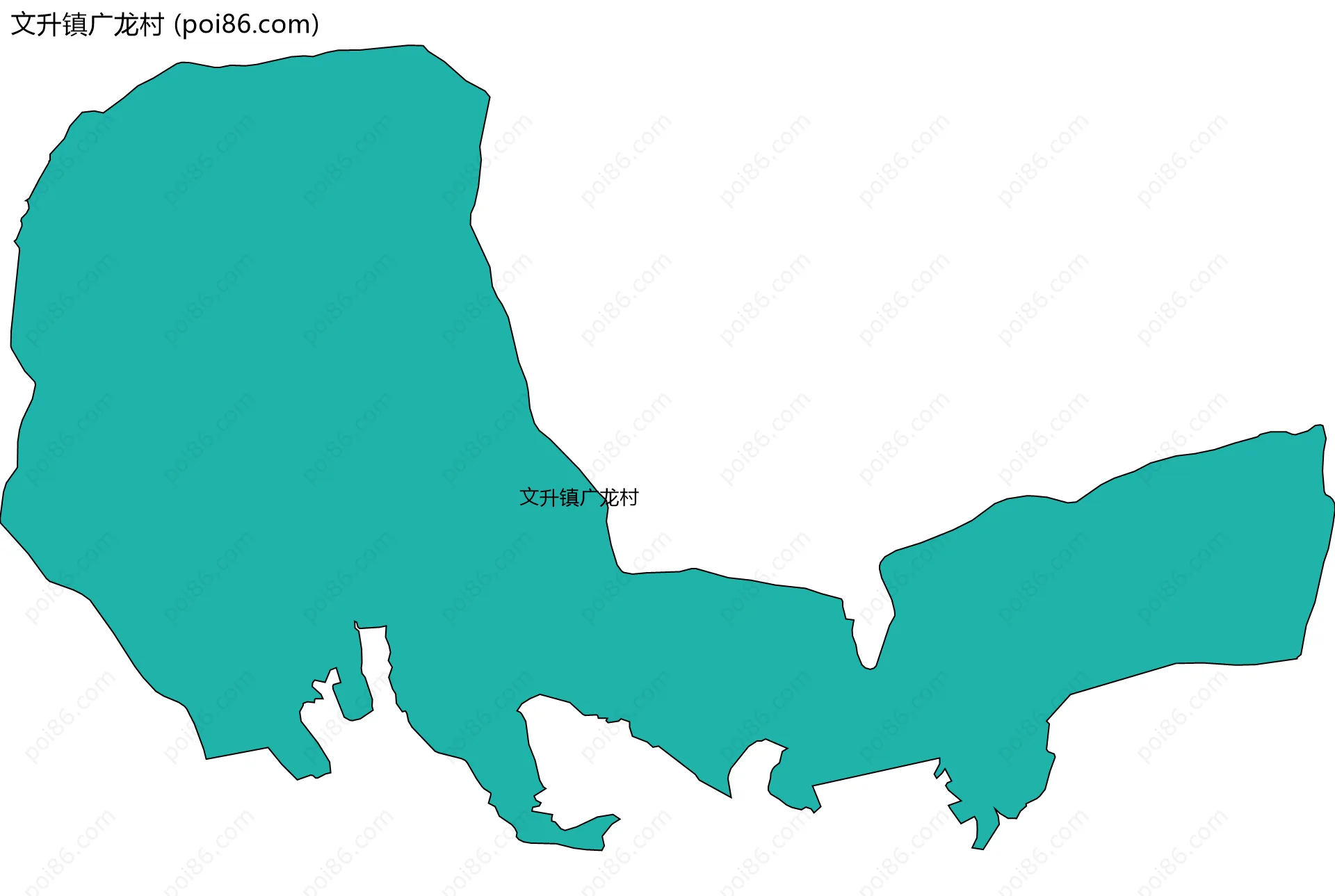 文升镇广龙村边界地图