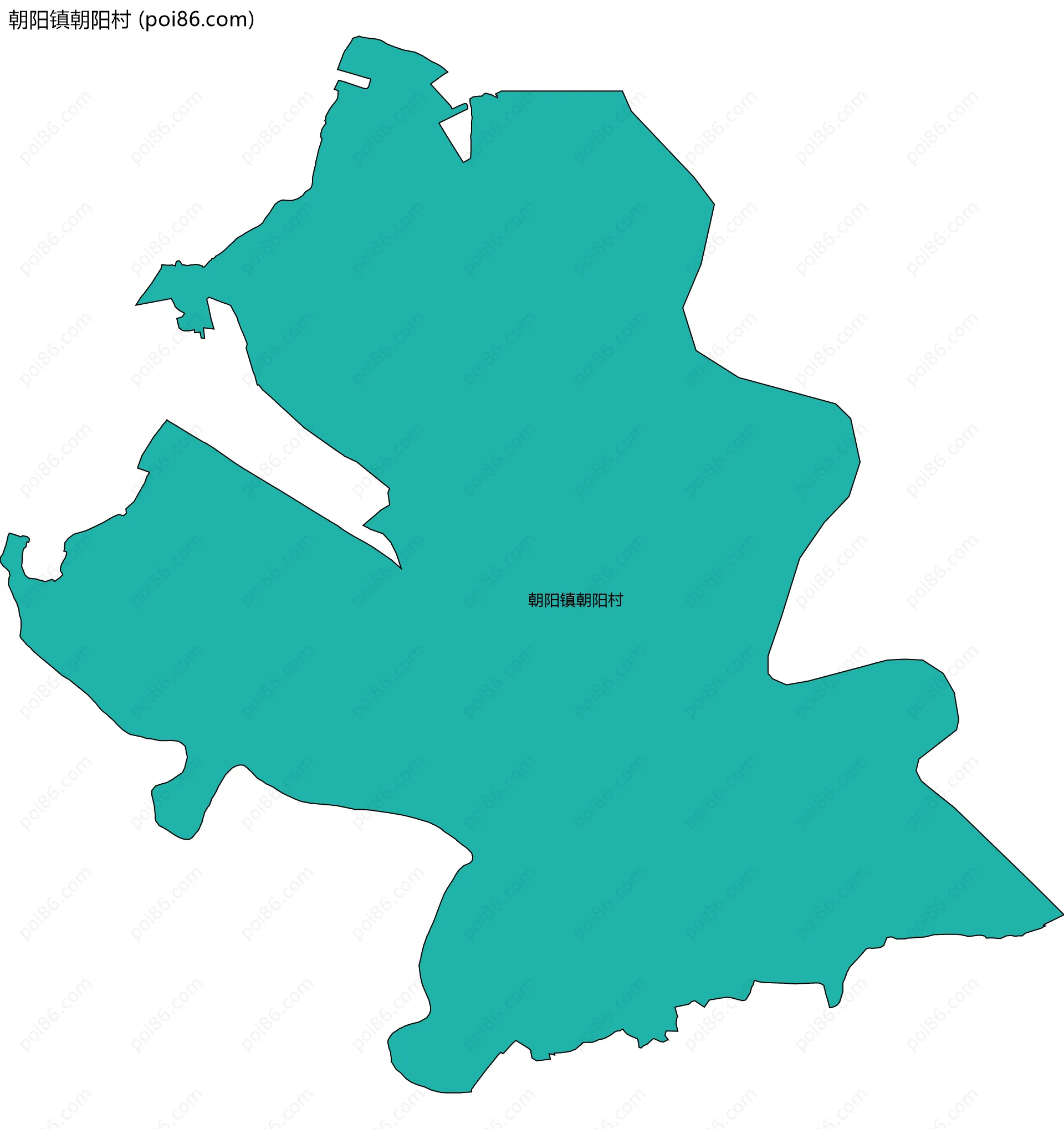 朝阳镇朝阳村边界地图