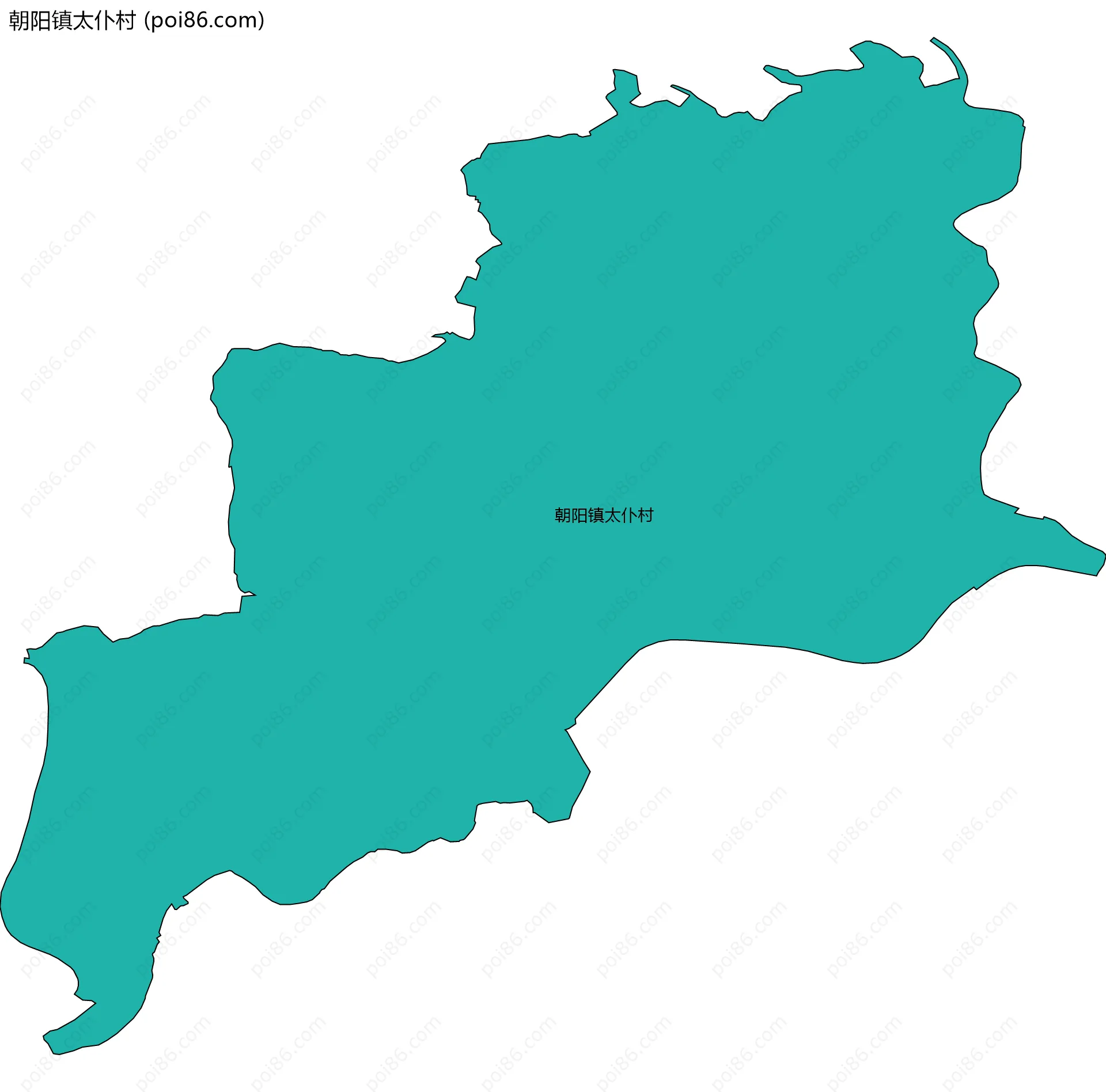 朝阳镇太仆村边界地图