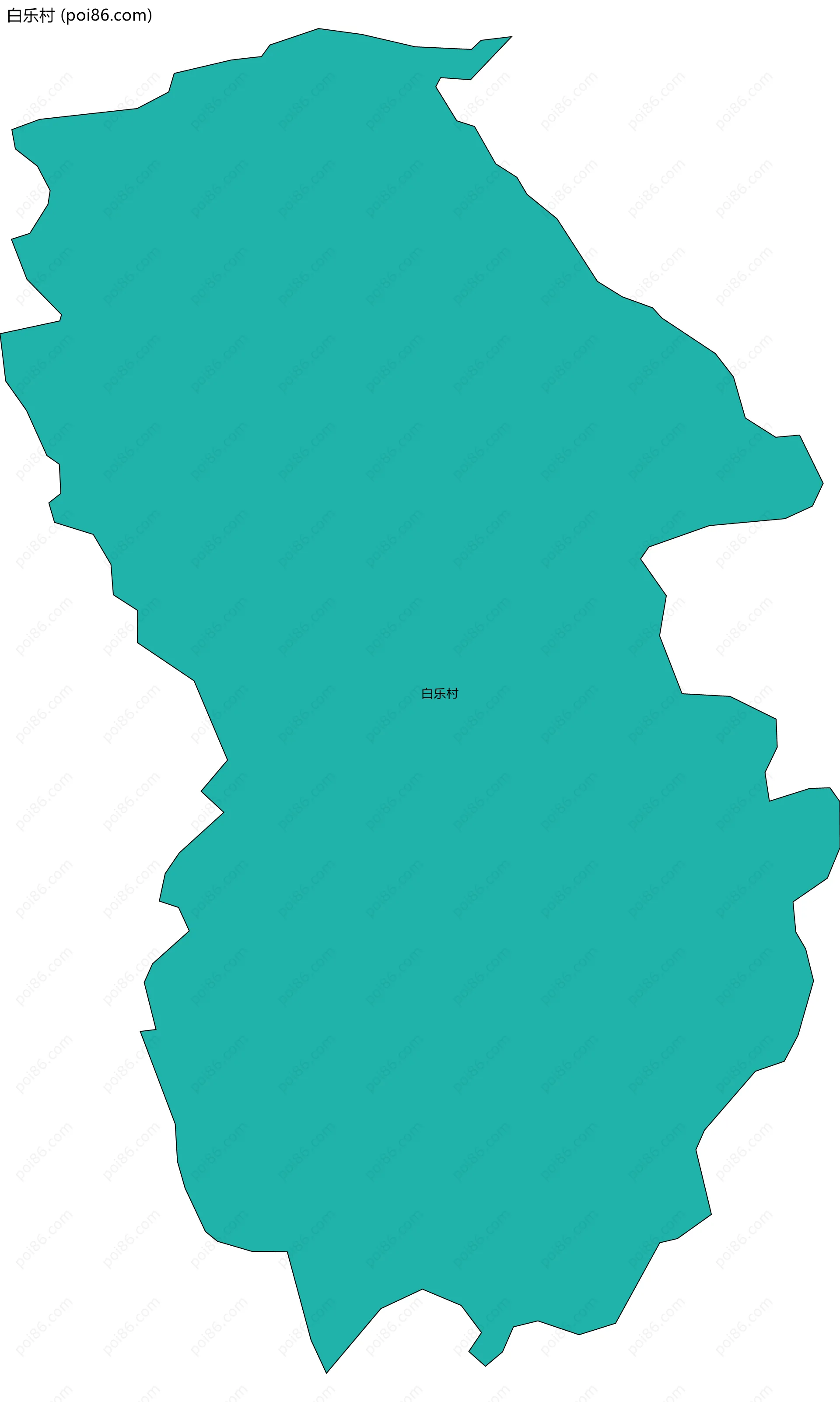 白乐村边界地图