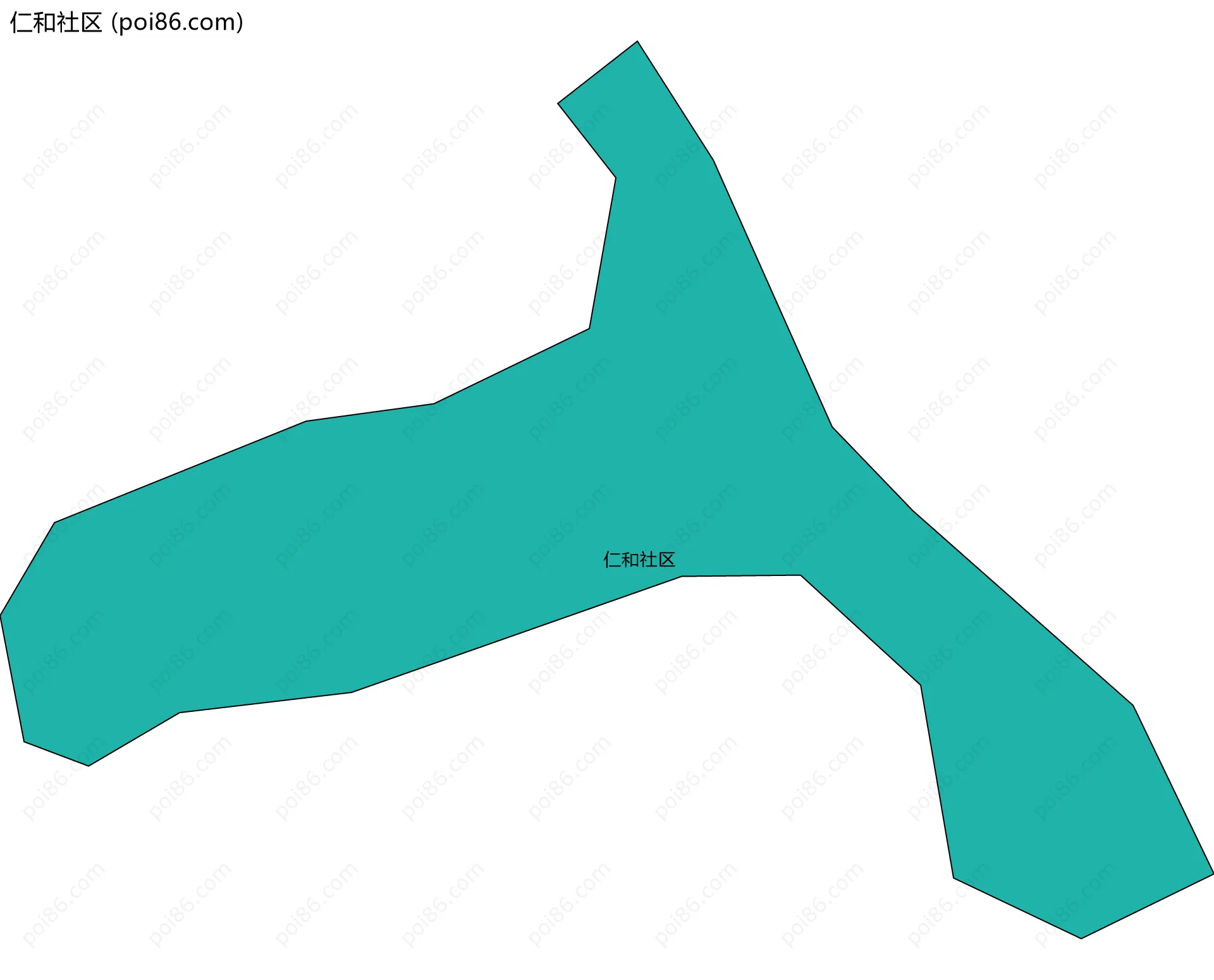 仁和社区边界地图