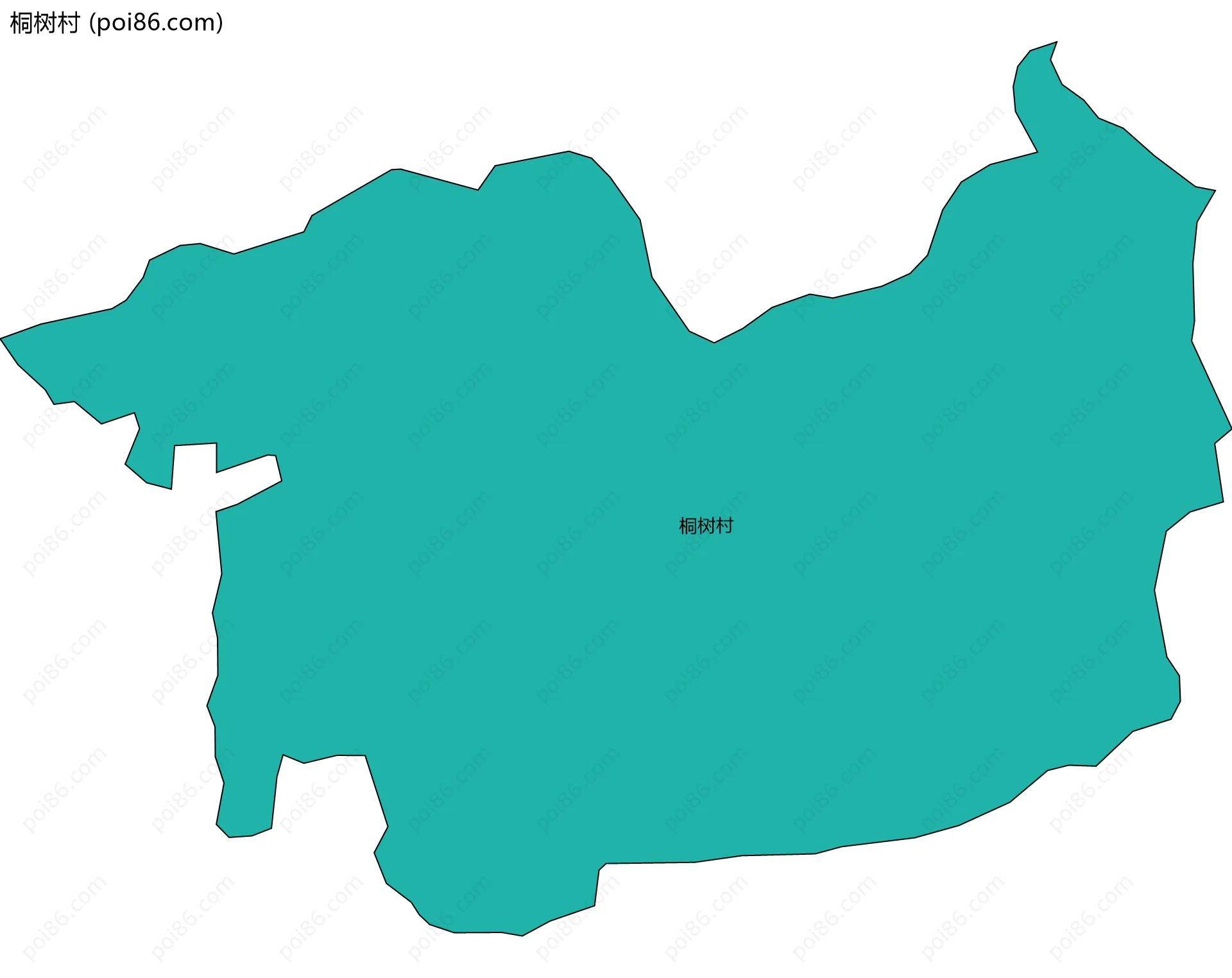 桐树村边界地图