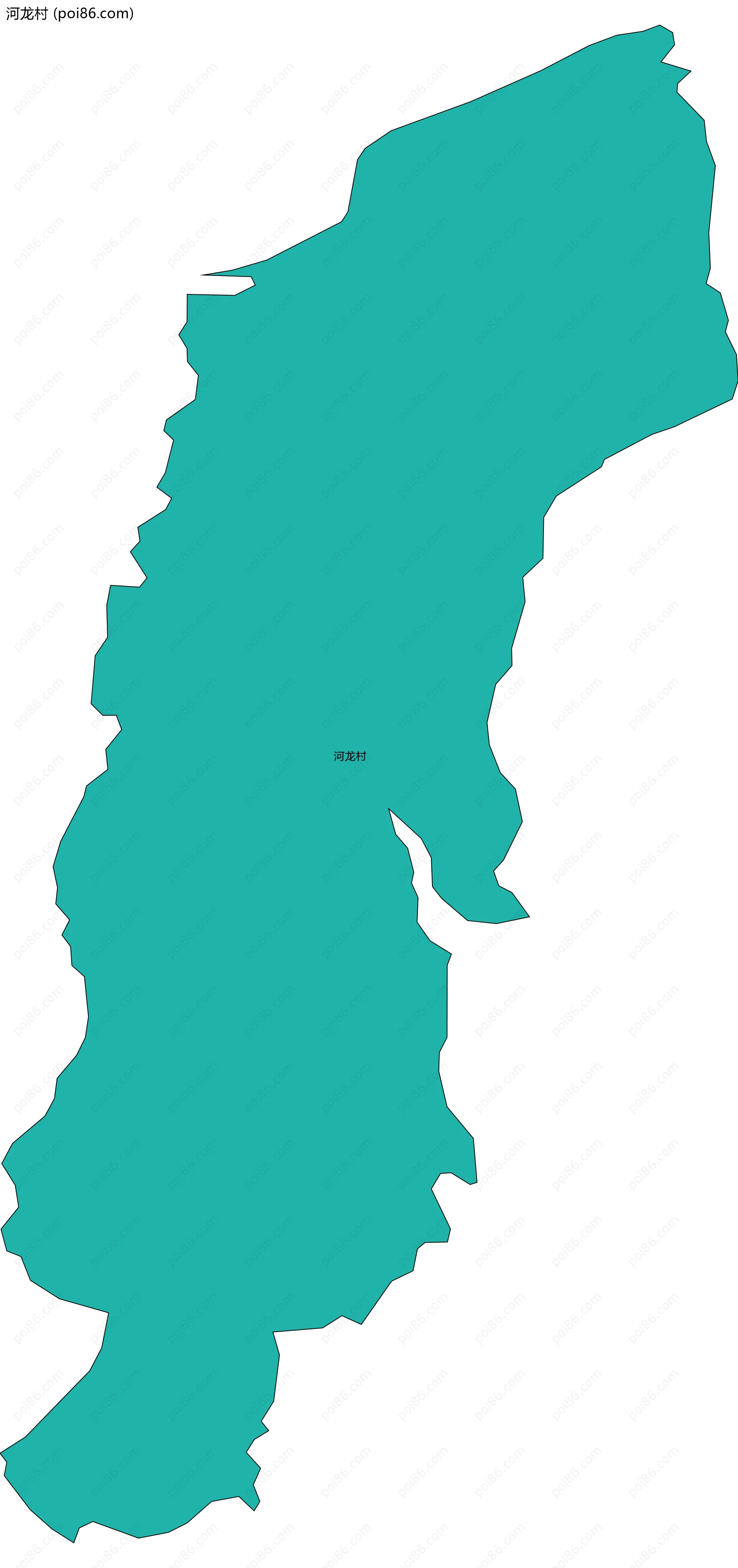 河龙村边界地图