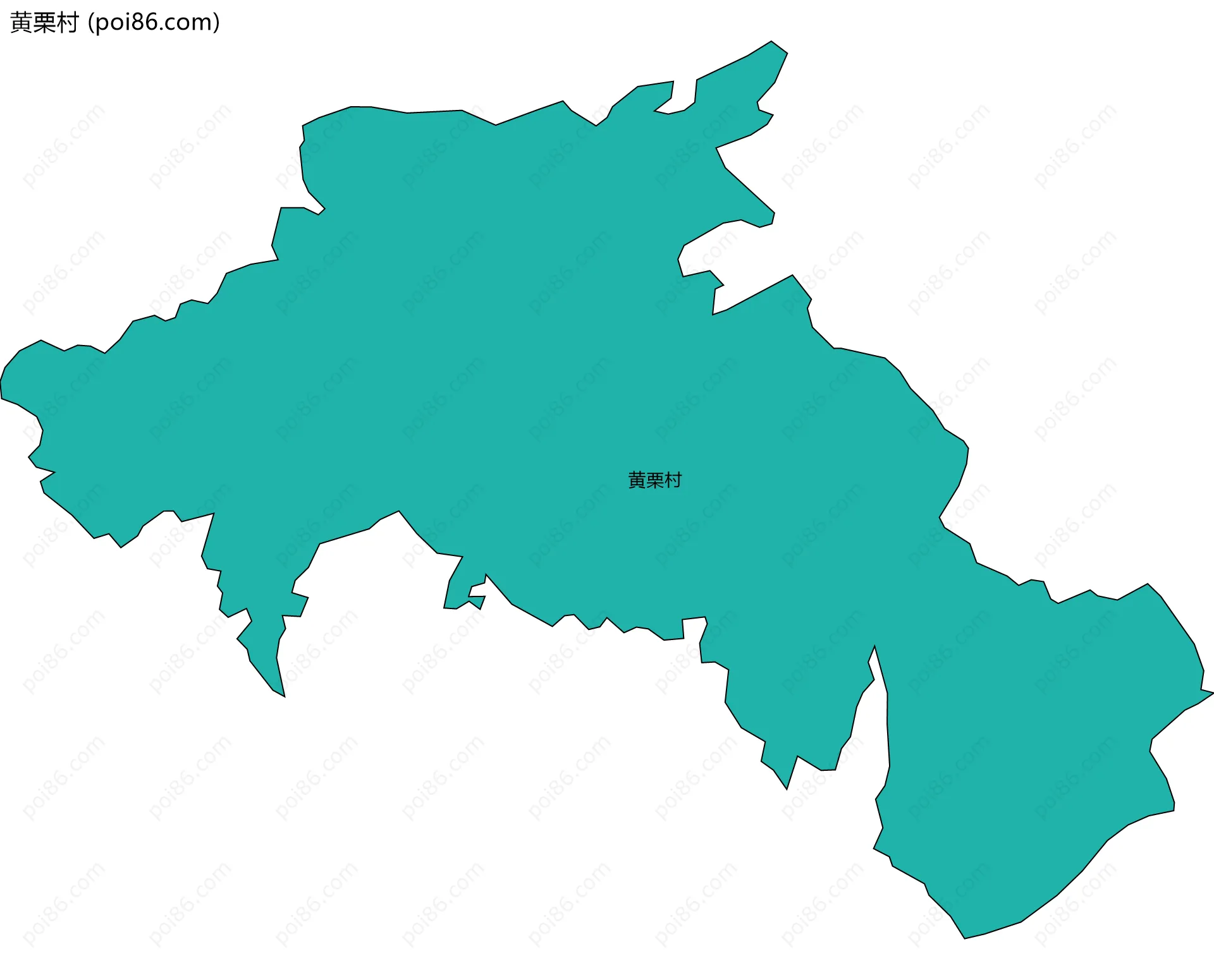 黄栗村边界地图