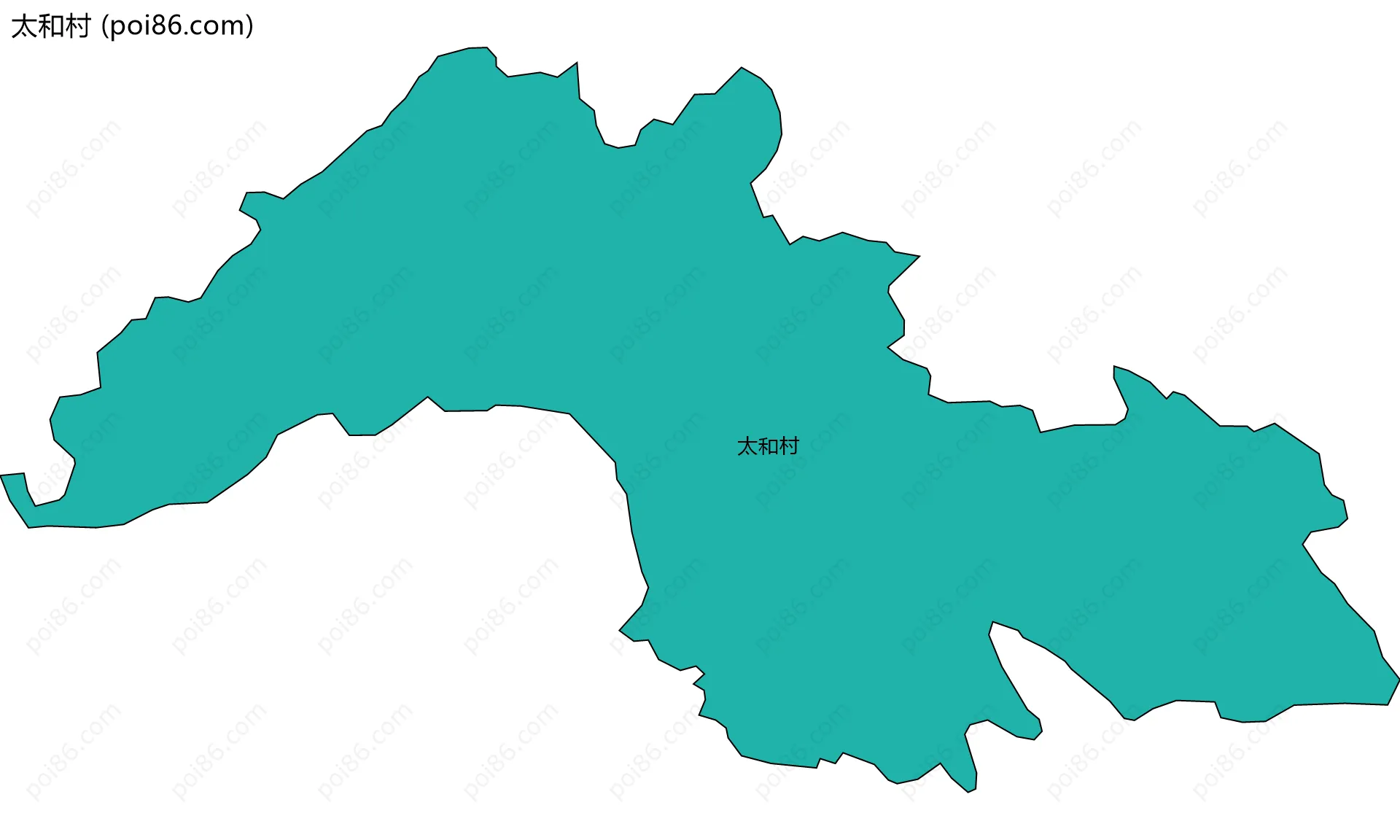 太和村边界地图