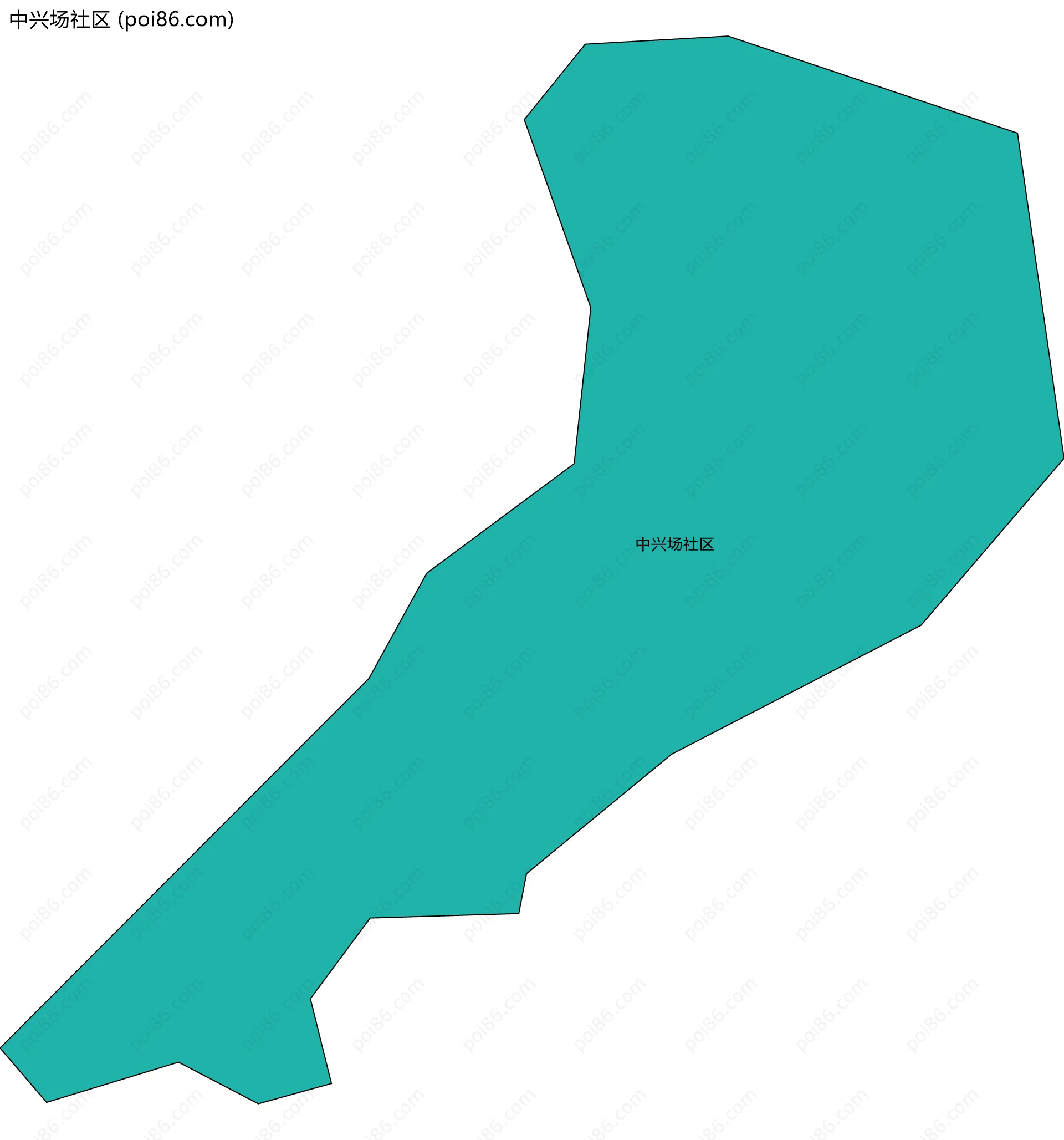 中兴场社区边界地图