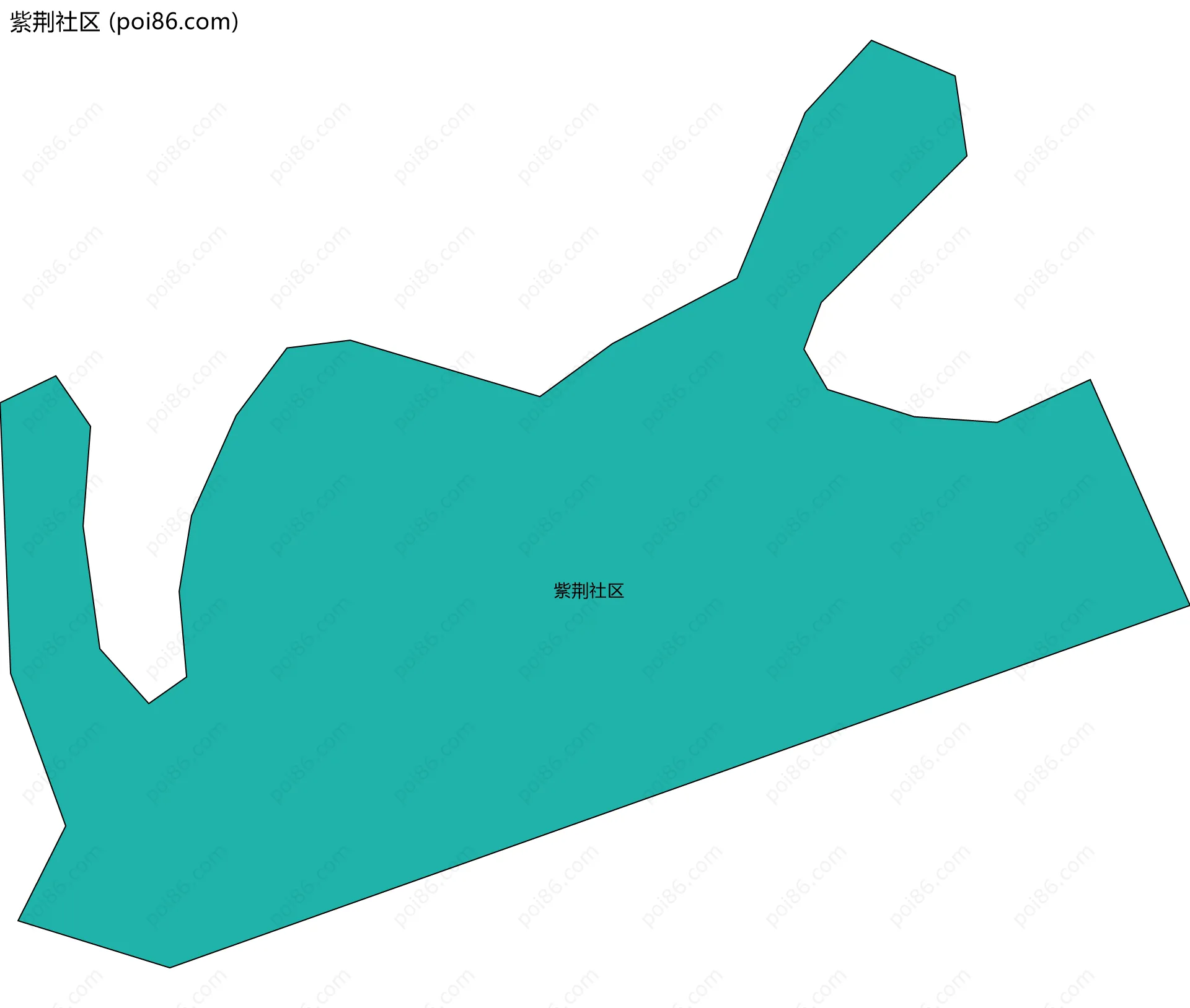 紫荆社区边界地图