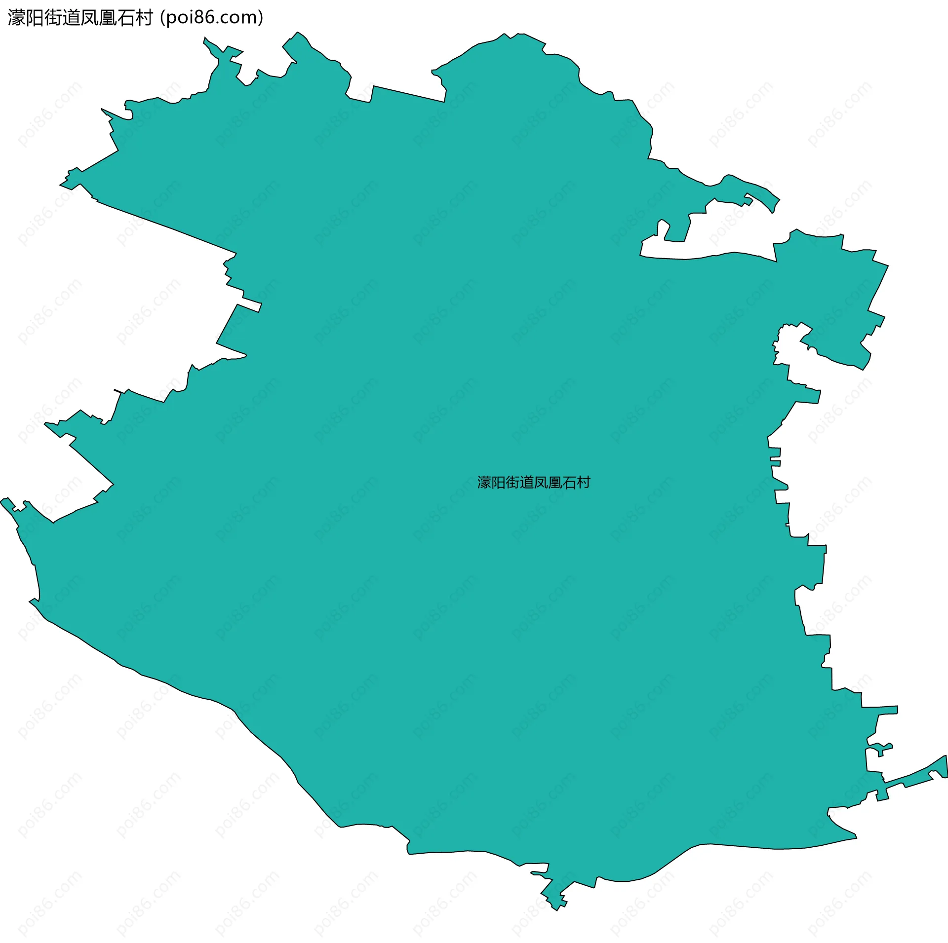 濛阳街道凤凰石村边界地图