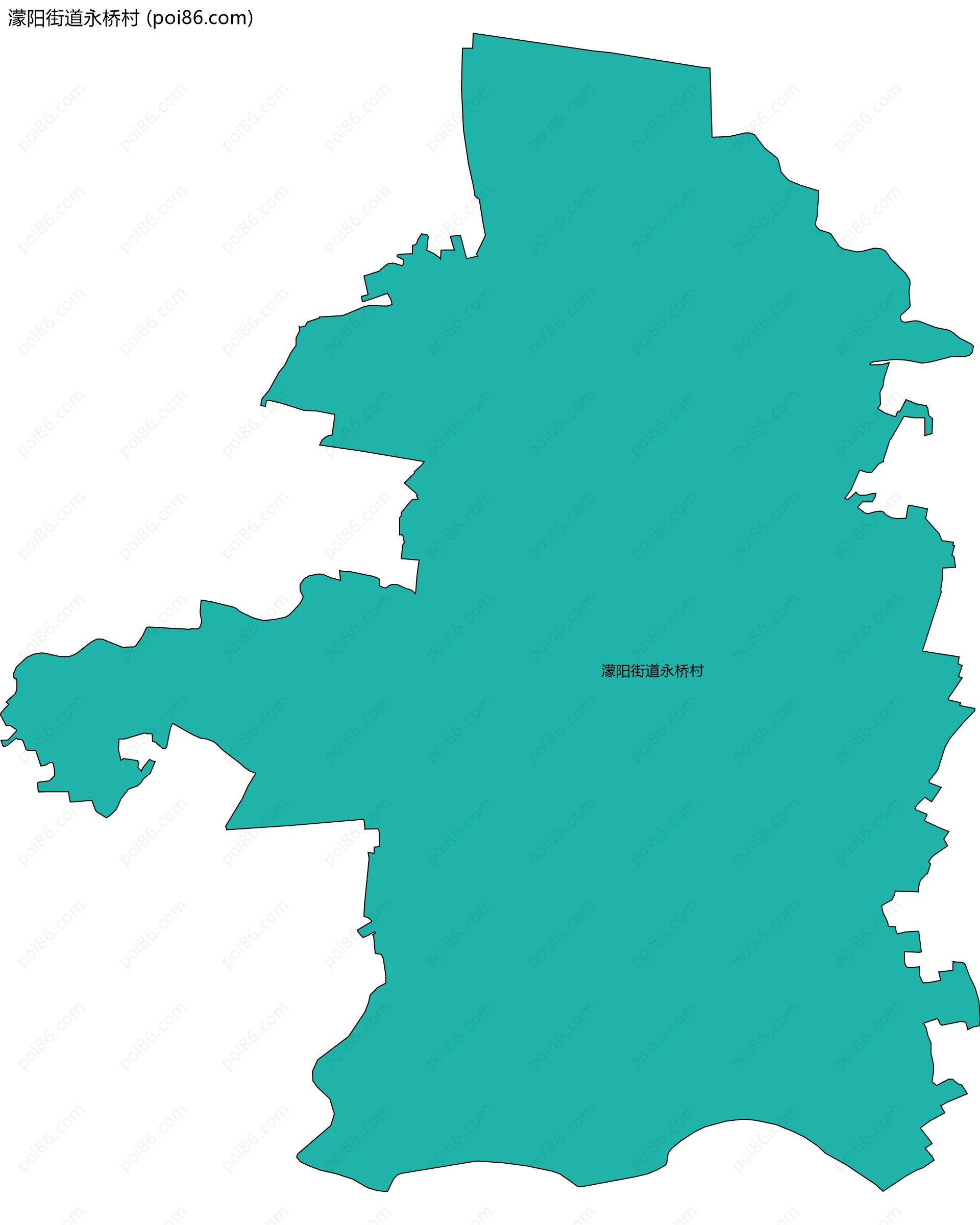 濛阳街道永桥村边界地图