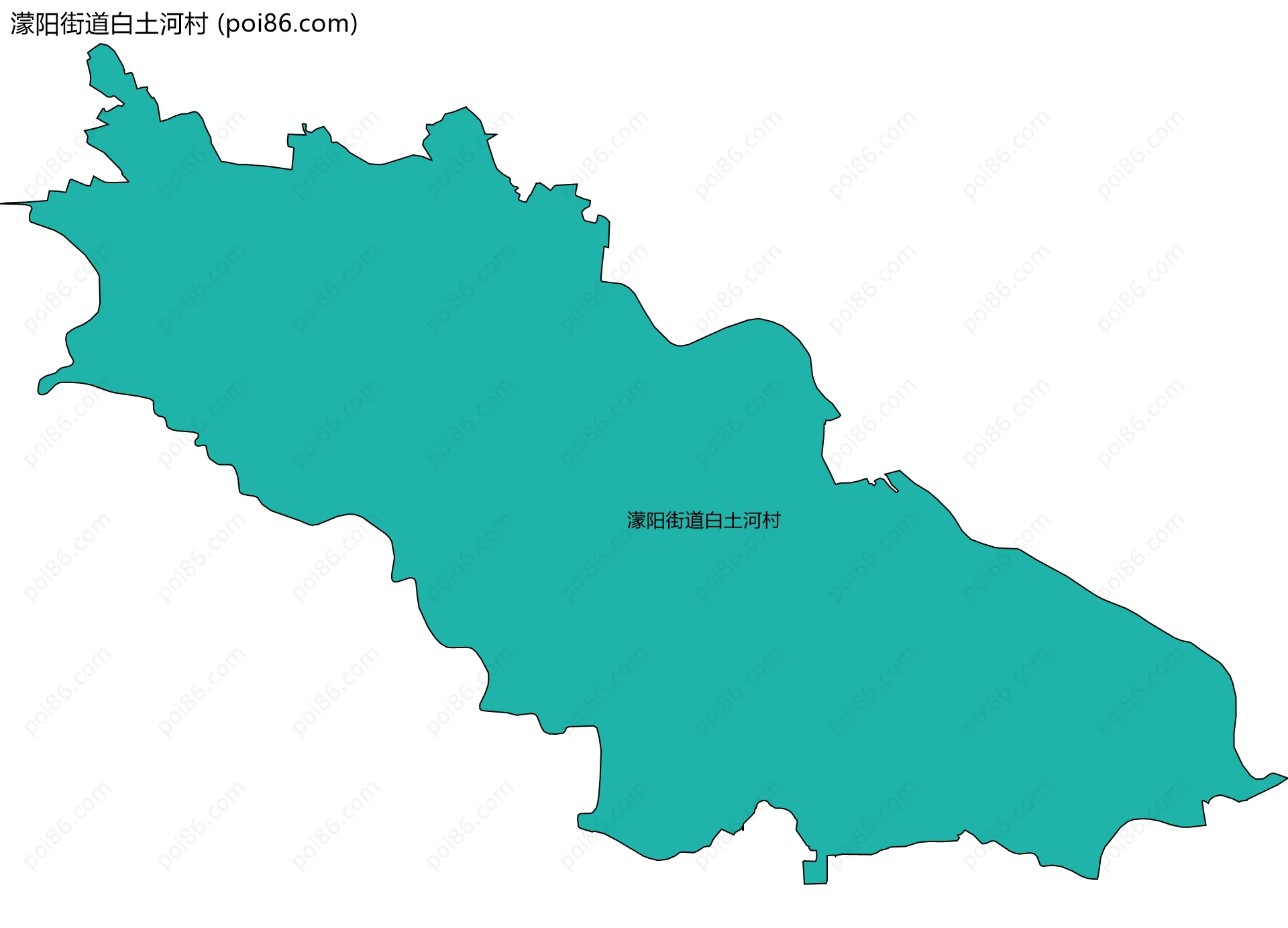 濛阳街道白土河村边界地图