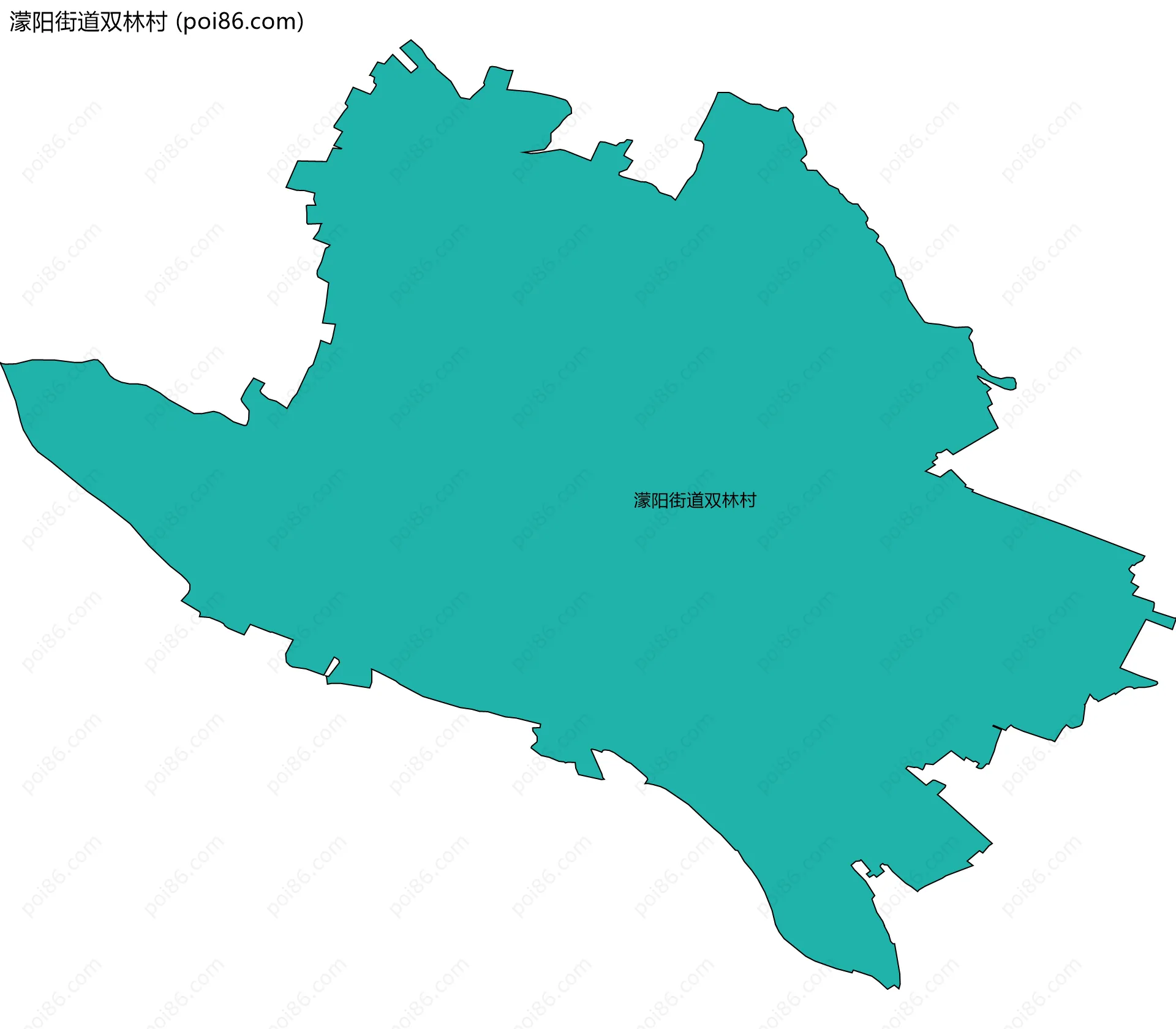 濛阳街道双林村边界地图