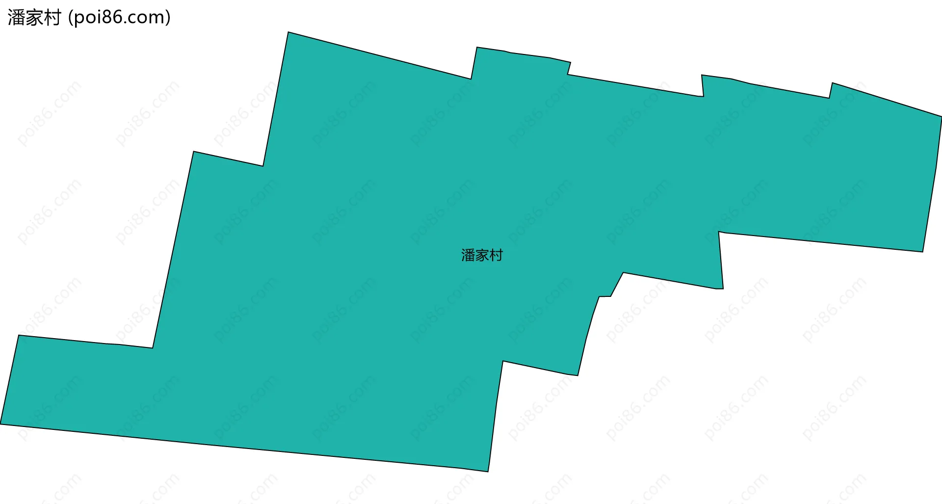 潘家村边界地图